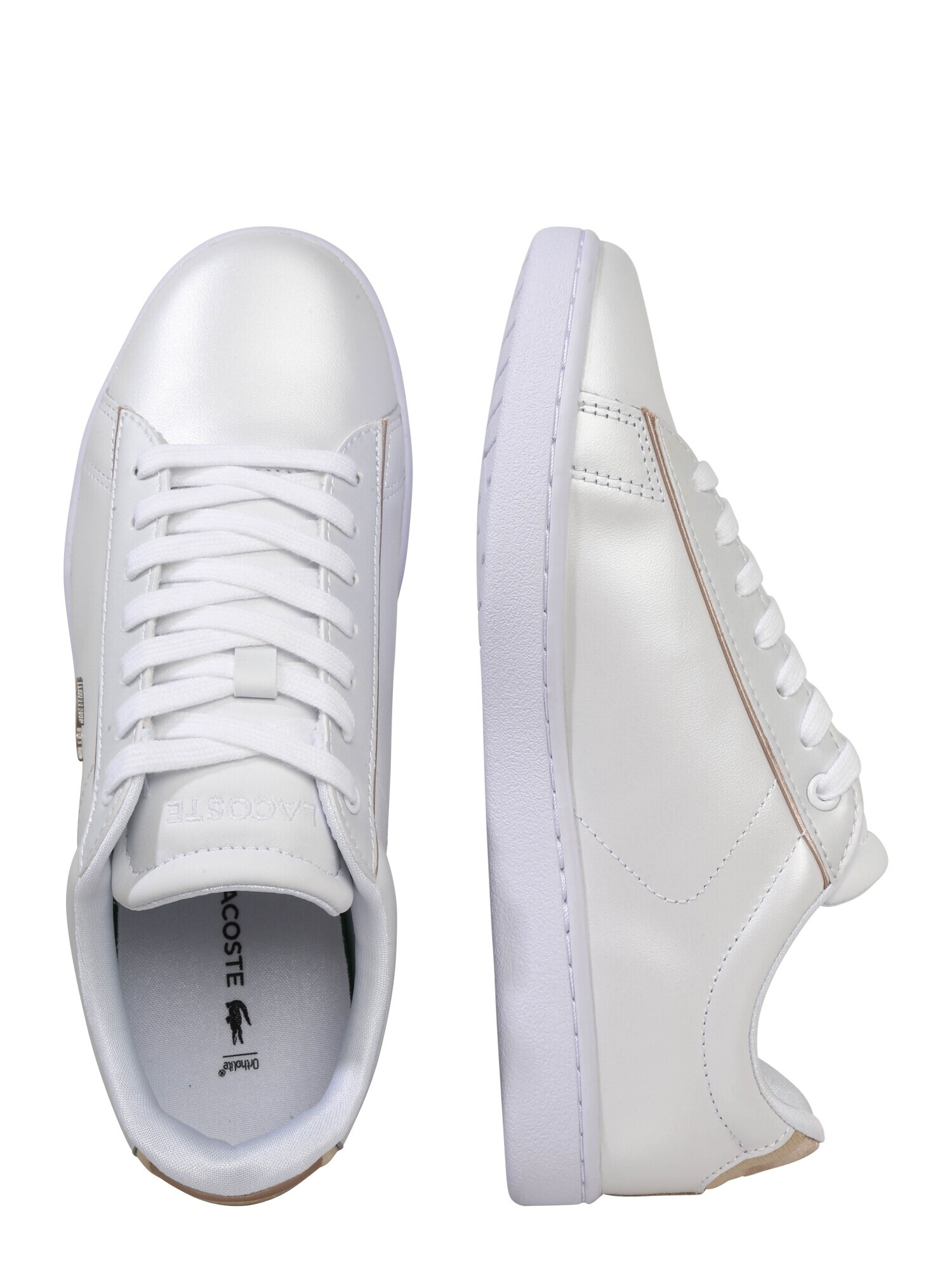 LACOSTE Sneaker low 'Carnaby Evo' auriu / alb perlat - Pled.ro