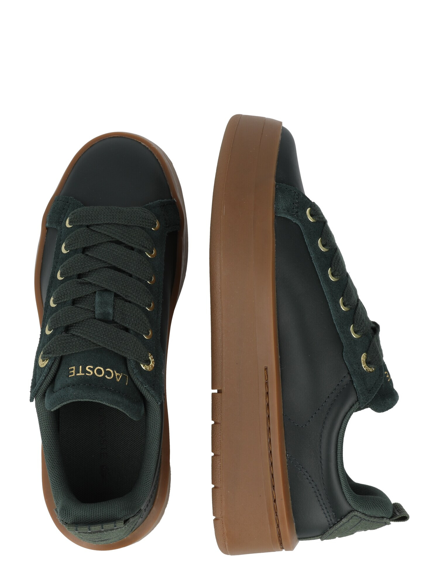 LACOSTE Sneaker low 'CARNABY PLAT' verde închis - Pled.ro