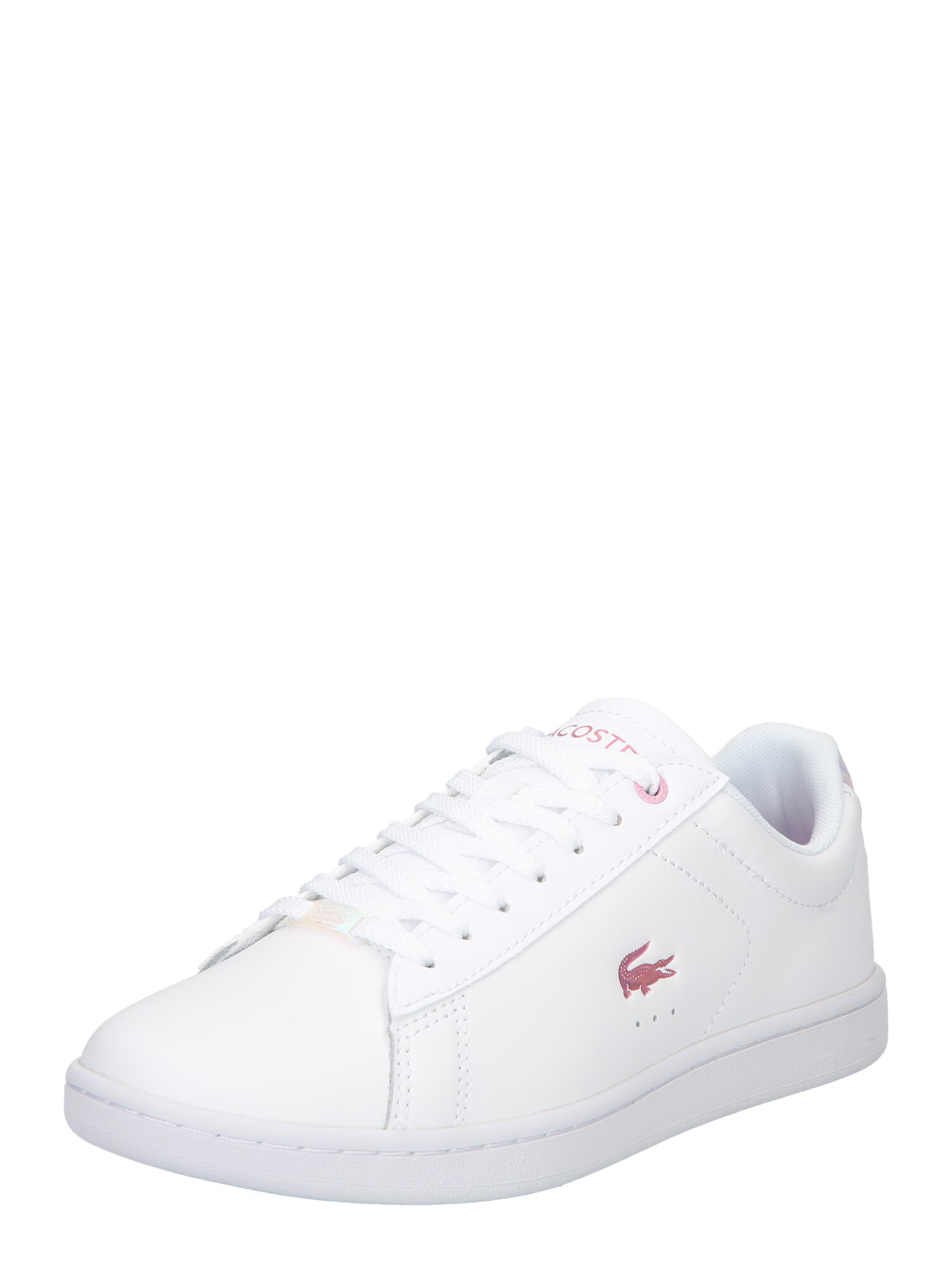 LACOSTE Sneaker low 'CARNABY' rosé / alb - Pled.ro