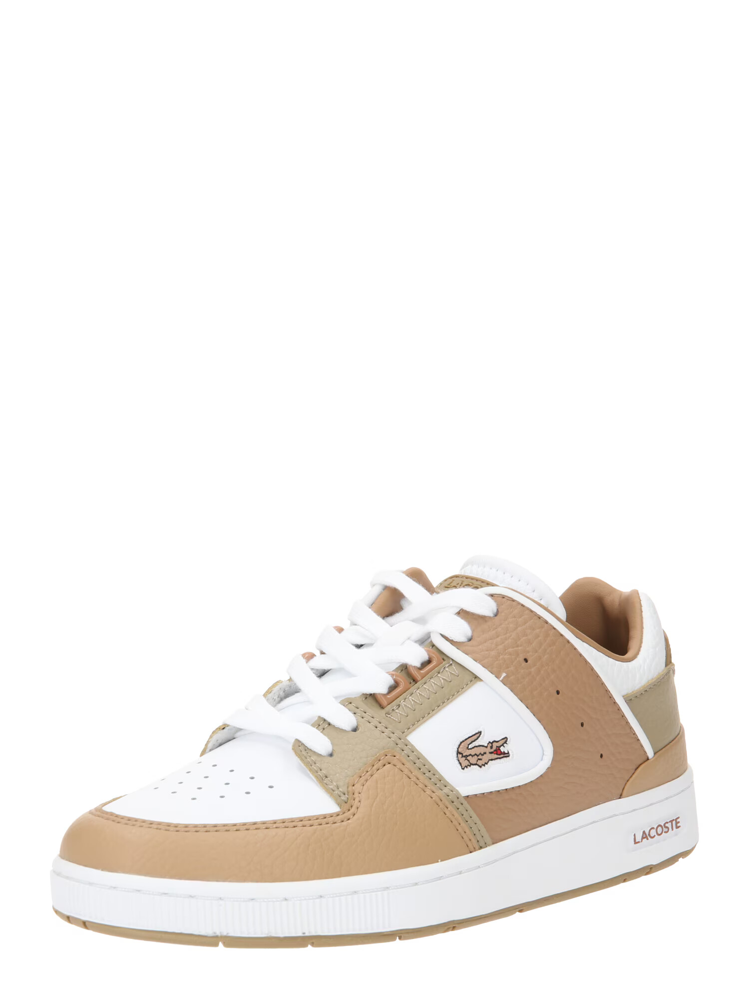 LACOSTE Sneaker low 'COURT CAGE 223 2 SFA' maro deschis / alb murdar - Pled.ro