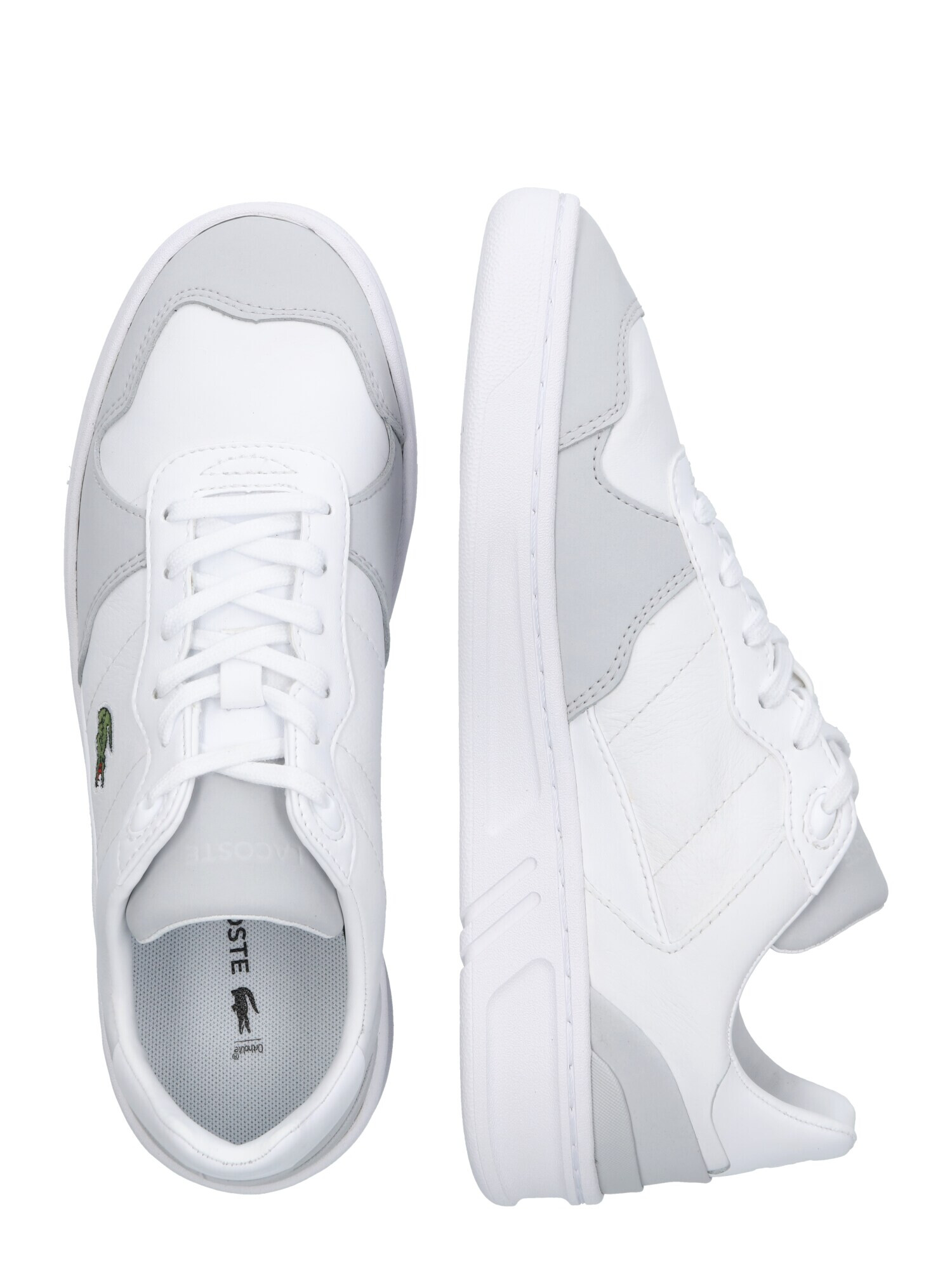 LACOSTE Sneaker low gri deschis / alb - Pled.ro