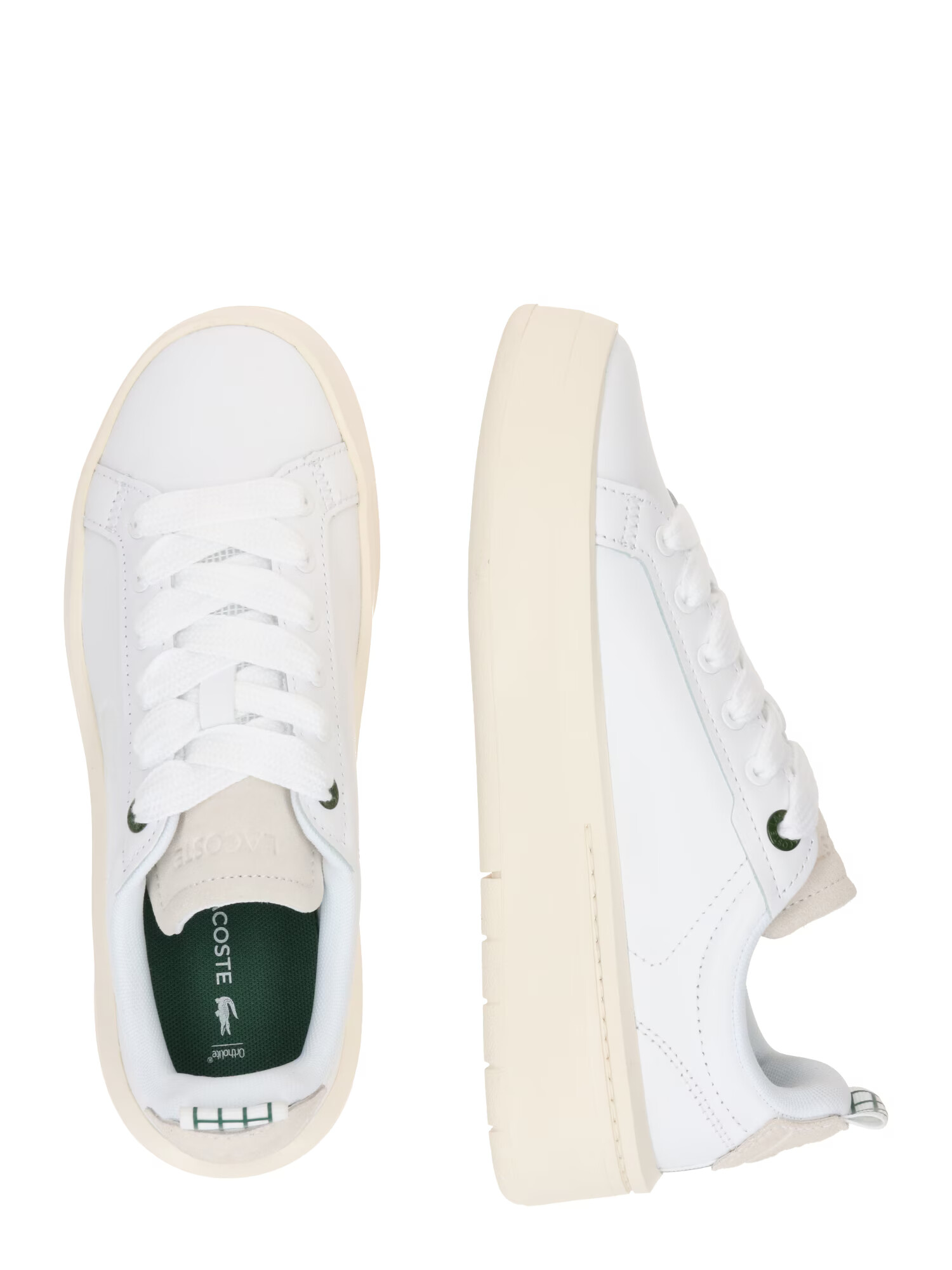 LACOSTE Sneaker low gri deschis / alb - Pled.ro