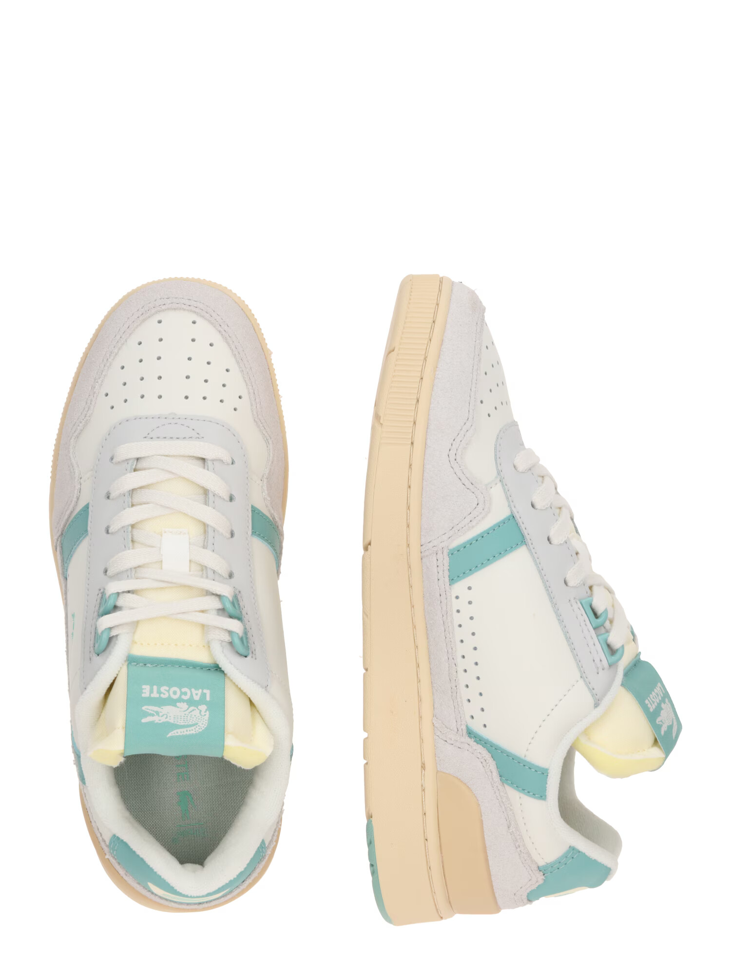 LACOSTE Sneaker low gri deschis / verde jad / verde pastel - Pled.ro