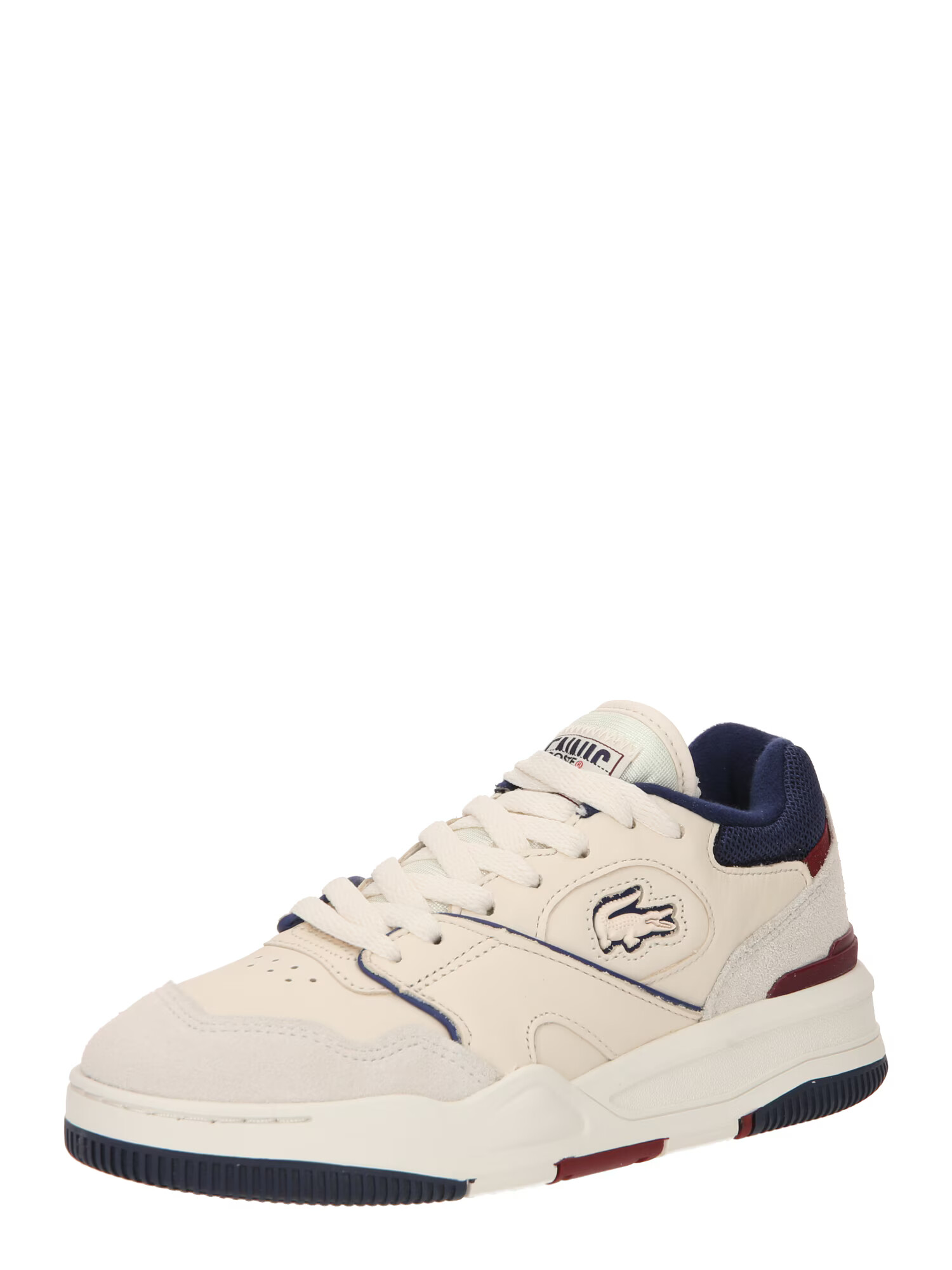 LACOSTE Sneaker low 'LINESHOT' bej / bleumarin - Pled.ro