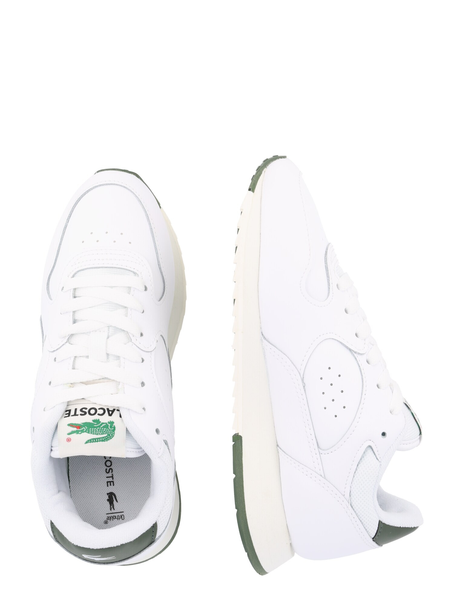 LACOSTE Sneaker low 'LINETRACK 2231 SFA' verde / alb - Pled.ro