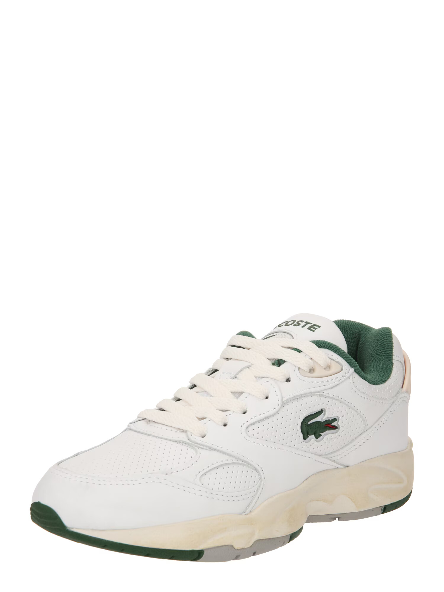 LACOSTE Sneaker low 'STORM 96' verde / alb - Pled.ro