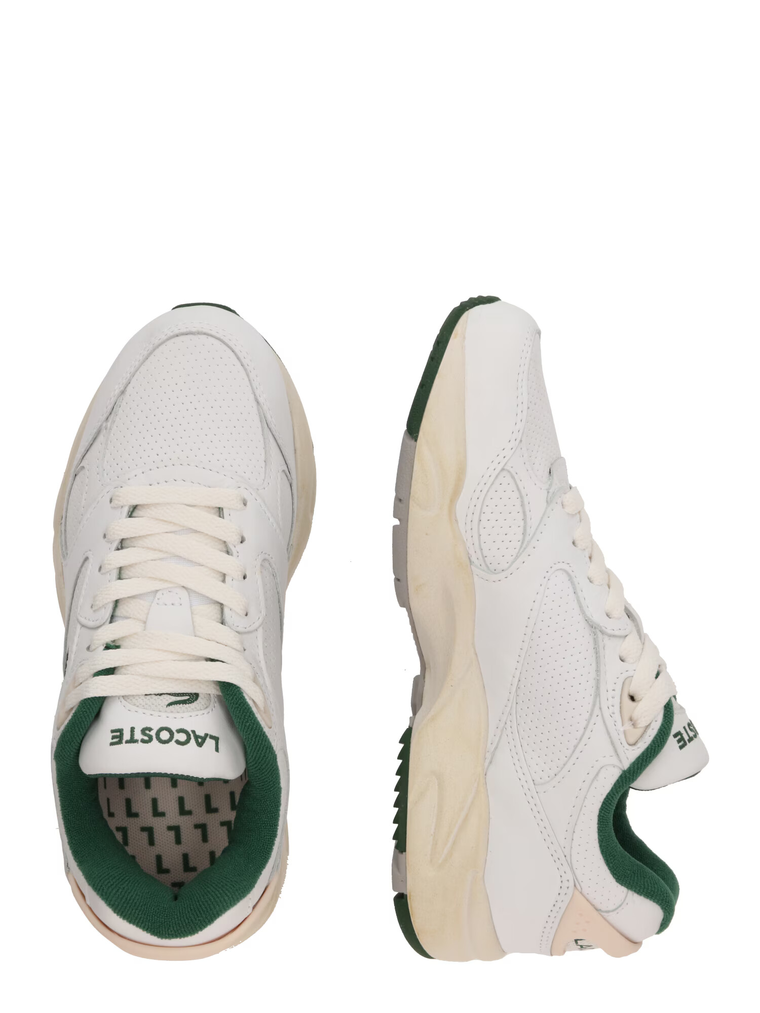 LACOSTE Sneaker low 'STORM 96' verde / alb - Pled.ro