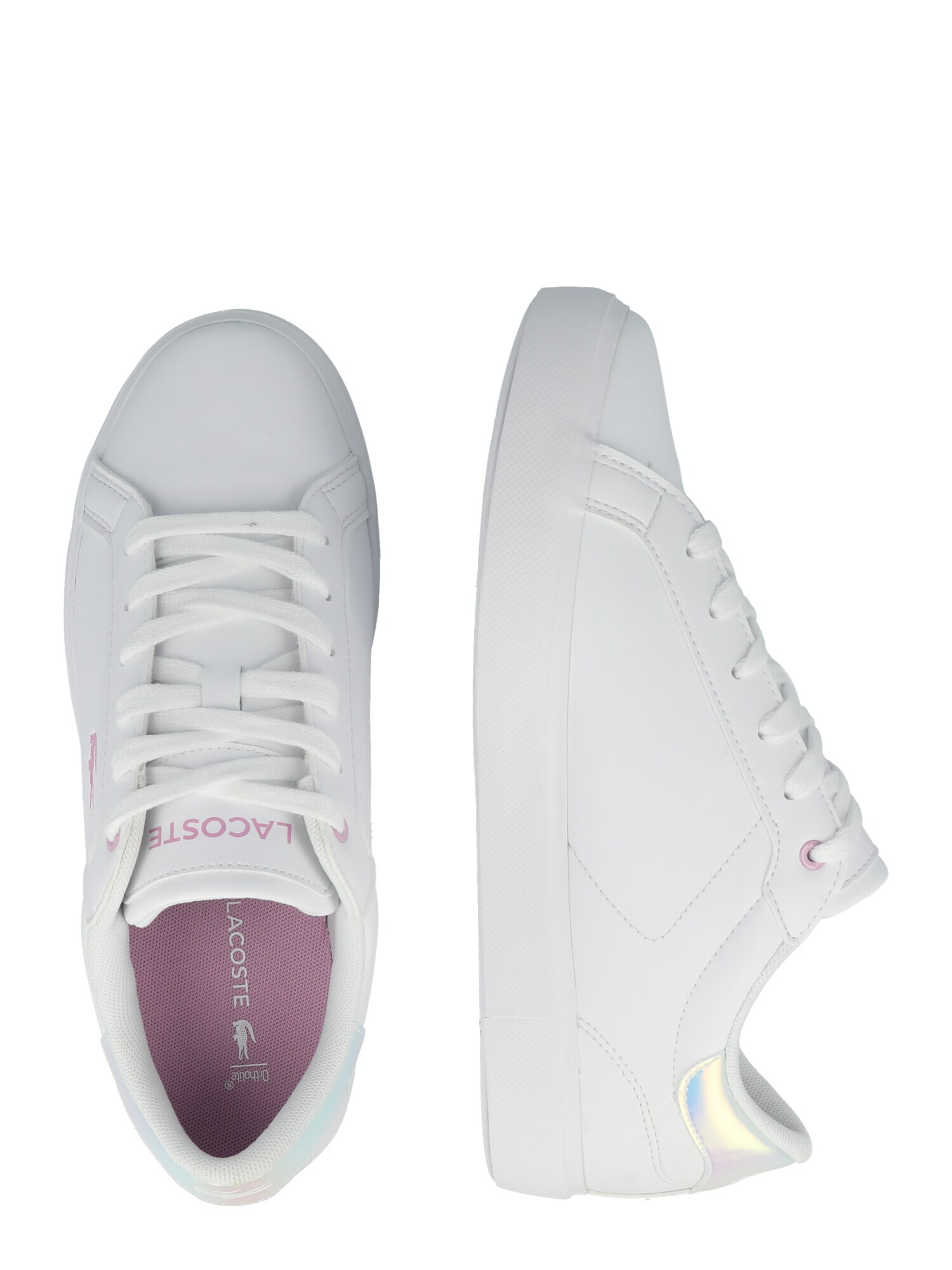 LACOSTE Sneaker roz închis / alb - Pled.ro