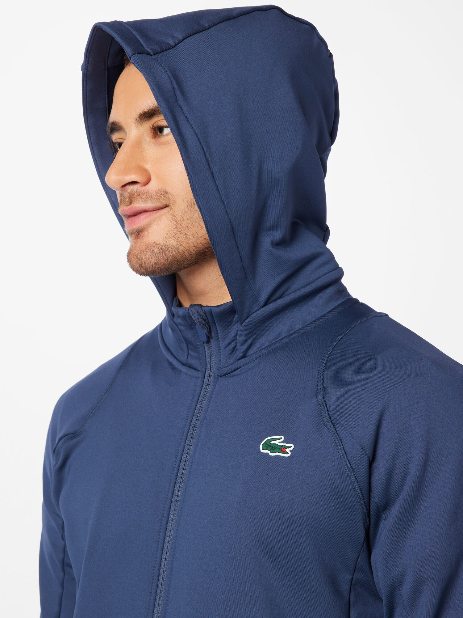 Lacoste Sport Bluză cu fermoar sport bleumarin / verde / alb - Pled.ro