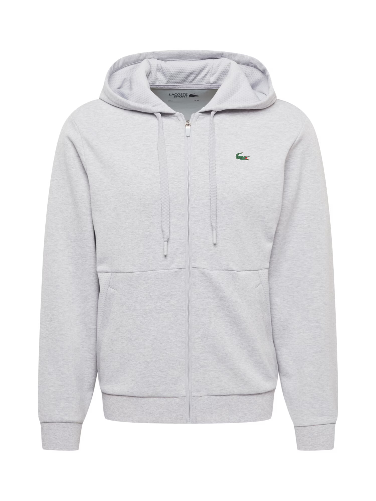 Lacoste Sport Bluză cu fermoar sport gri deschis - Pled.ro