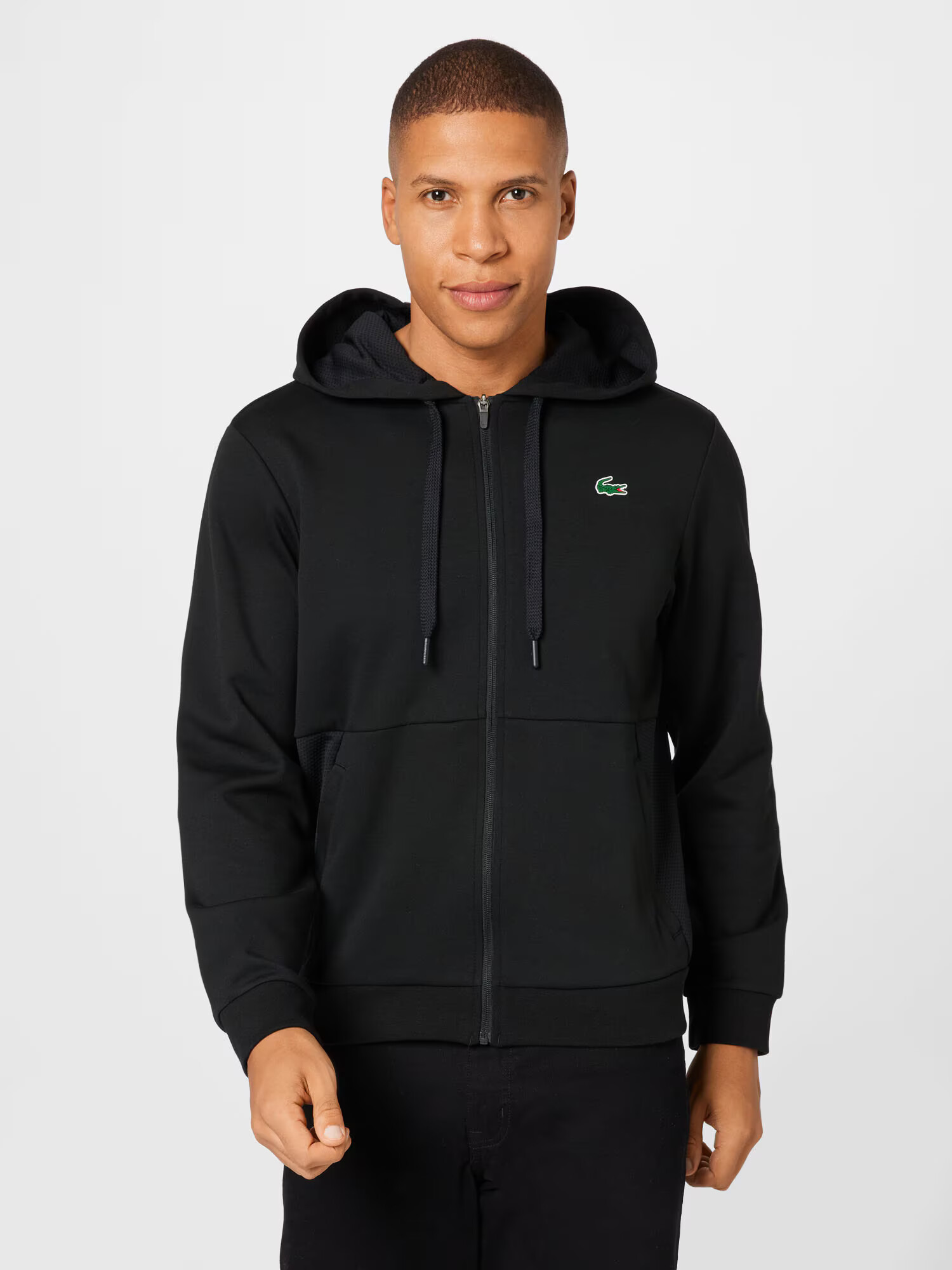 Lacoste Sport Bluză cu fermoar sport negru - Pled.ro