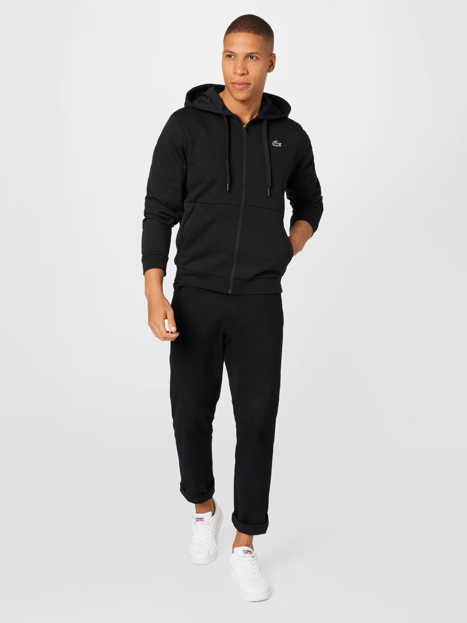 Lacoste Sport Bluză cu fermoar sport negru - Pled.ro