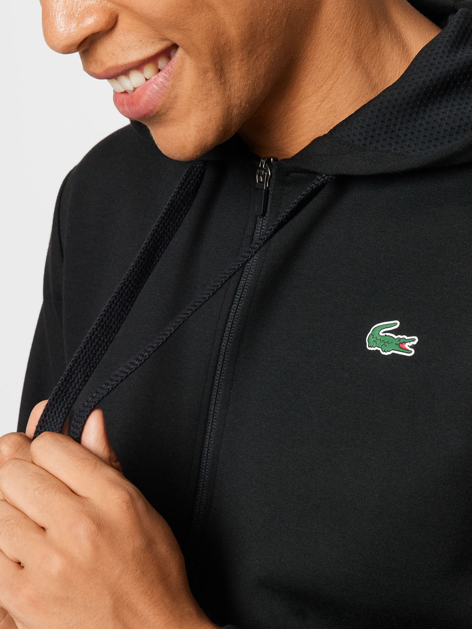 Lacoste Sport Bluză cu fermoar sport negru - Pled.ro