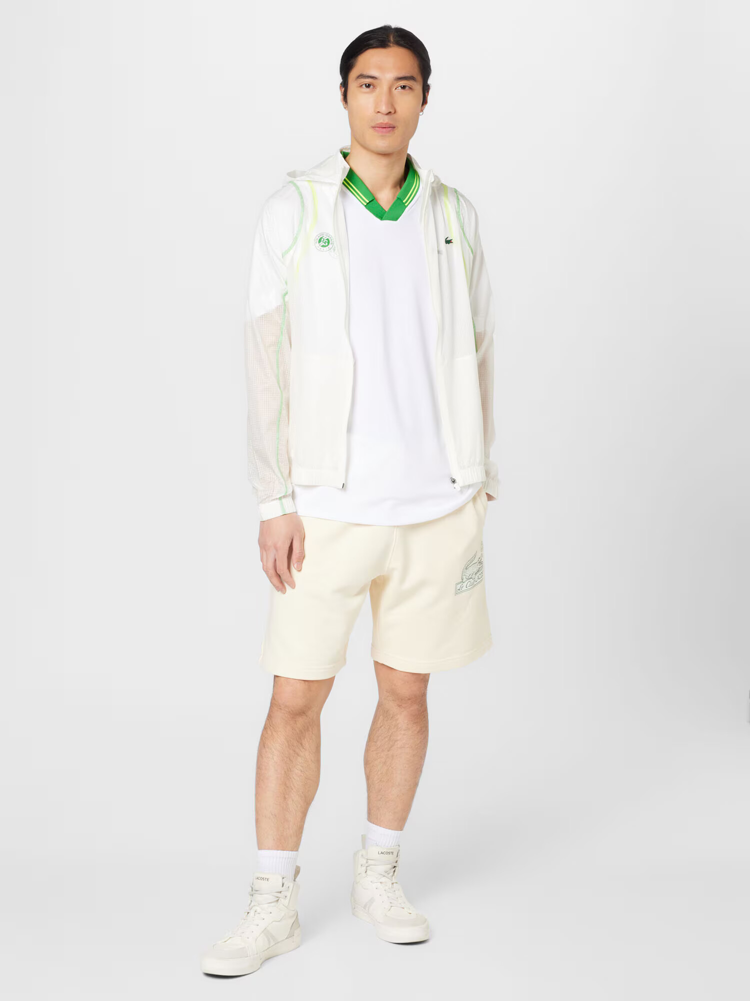 Lacoste Sport Geacă sport alb - Pled.ro