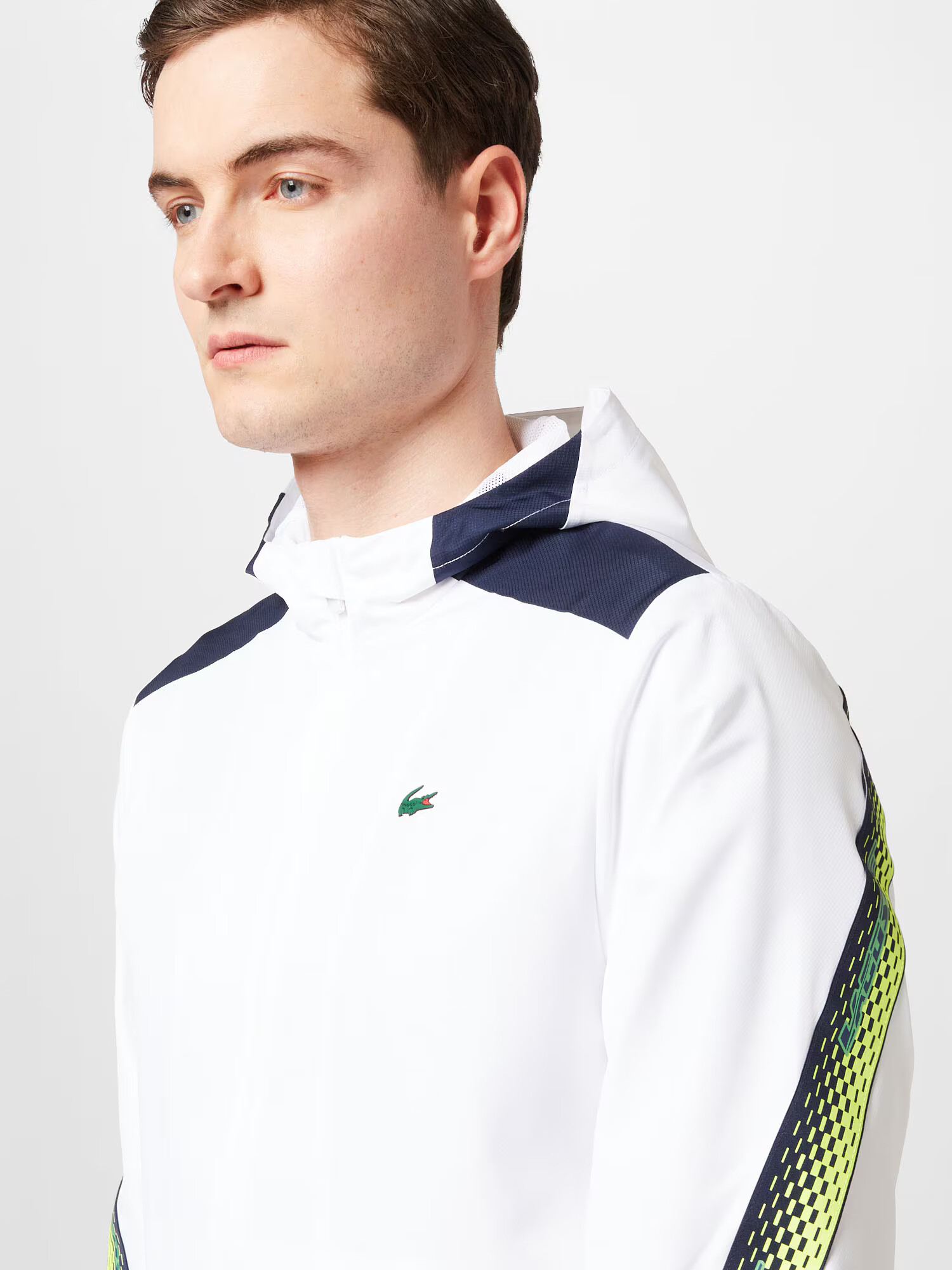 Lacoste Sport Geacă sport albastru închis / galben / verde / alb murdar - Pled.ro