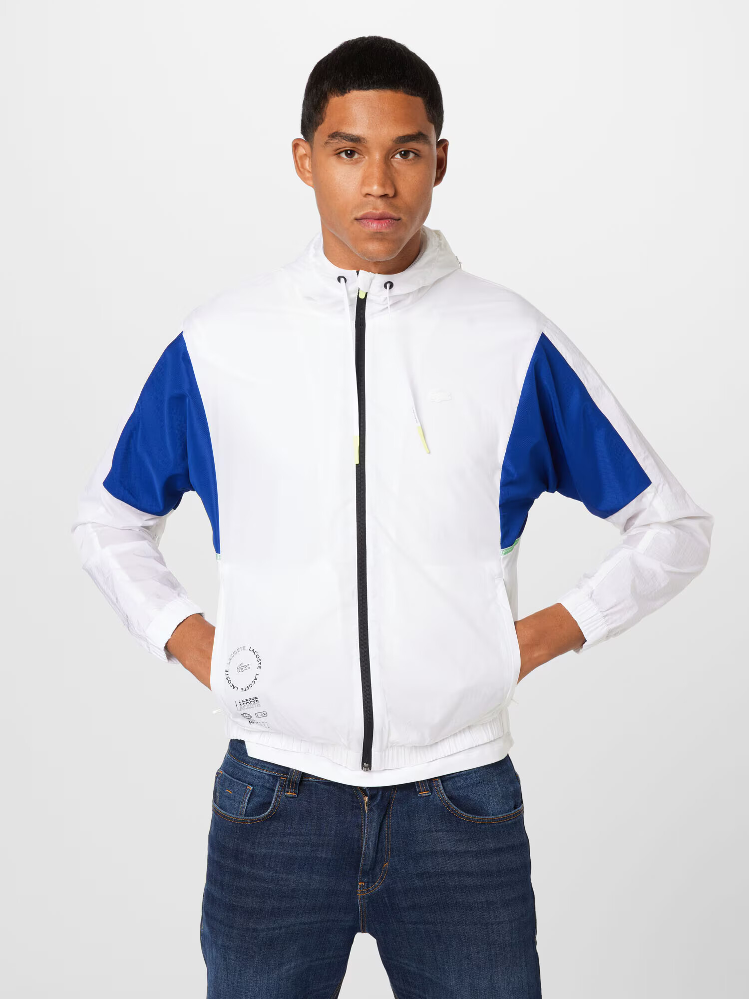 Lacoste Sport Geacă sport bleumarin / alb - Pled.ro