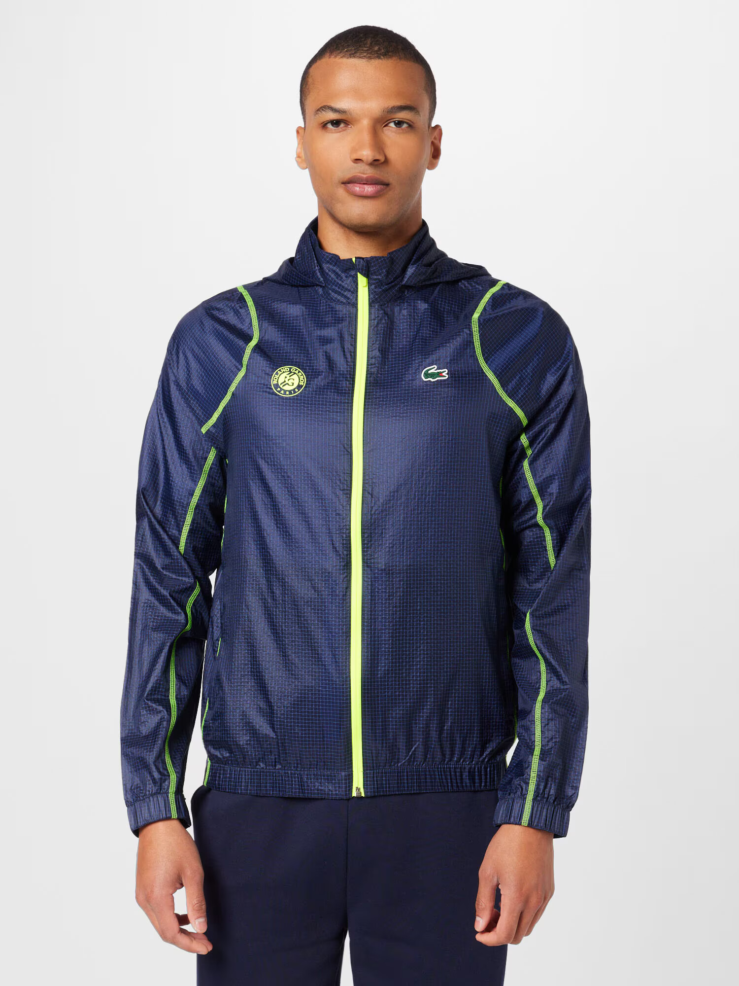 Lacoste Sport Geacă sport bleumarin / verde limetă - Pled.ro