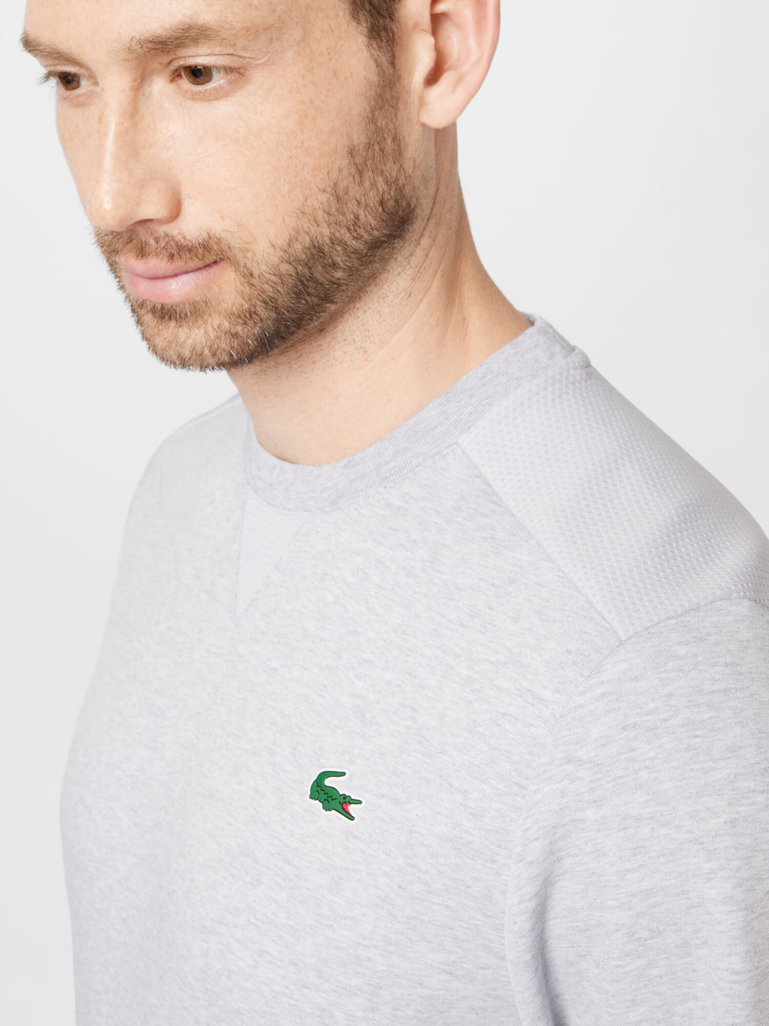 Lacoste Sport Hanorac sport gri deschis - Pled.ro