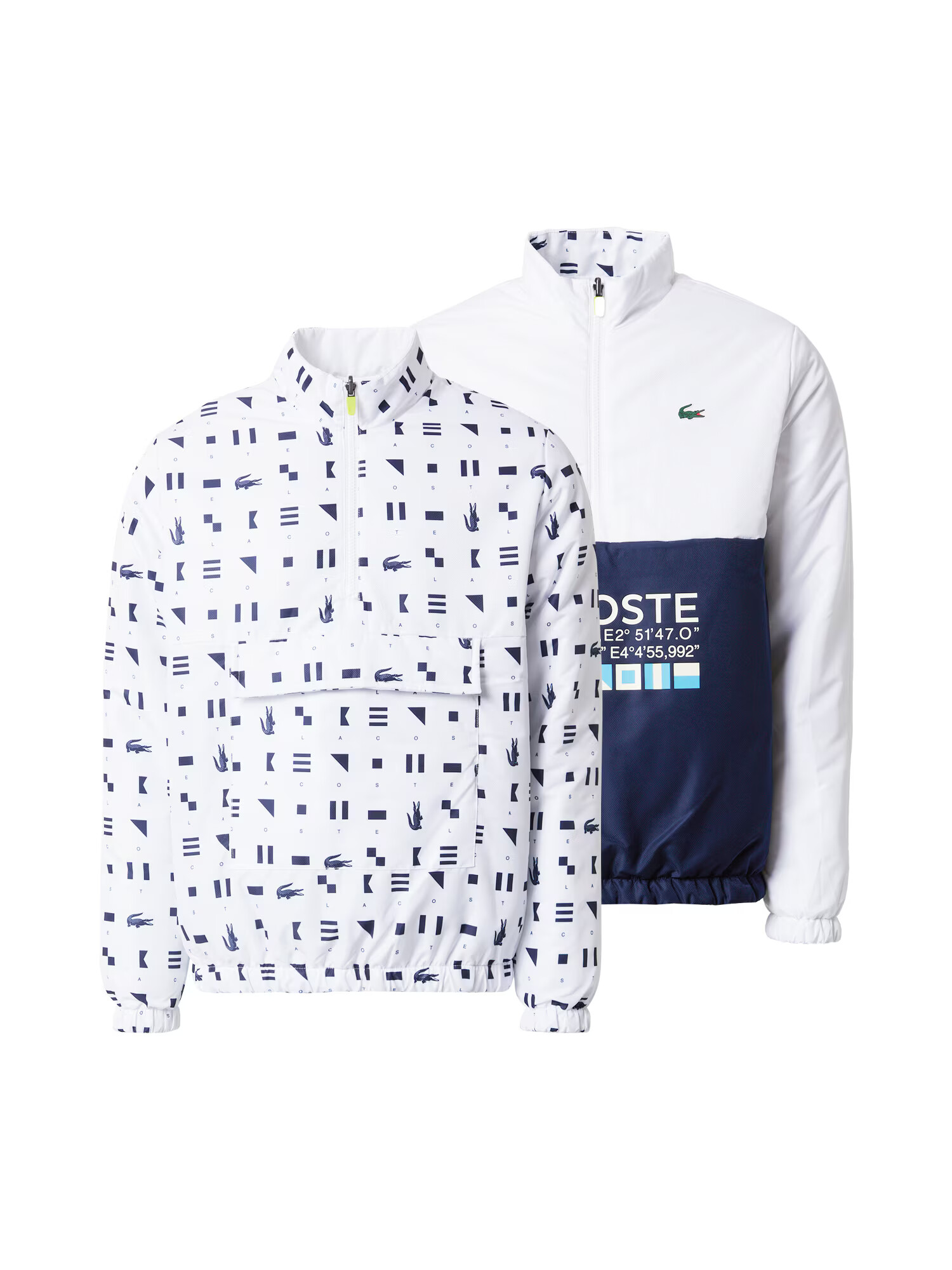 Lacoste Sport Jachetă de trening albastru / albastru marin / verde / alb - Pled.ro