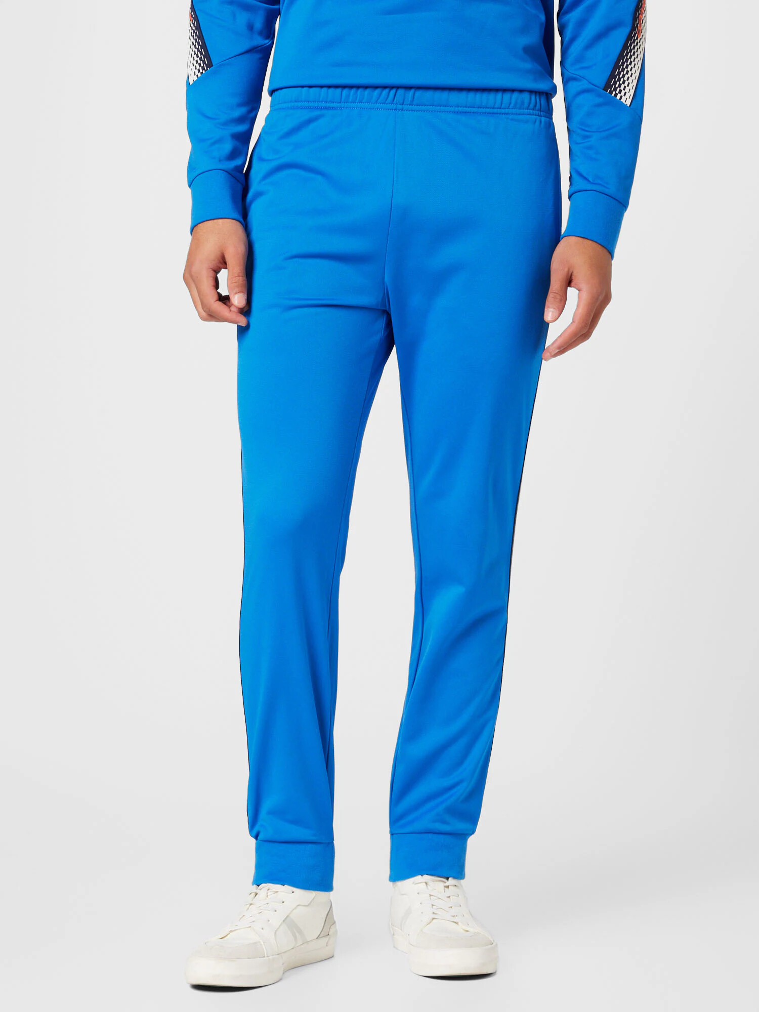 Lacoste Sport Pantaloni sport bleumarin / azur / portocaliu deschis / alb - Pled.ro