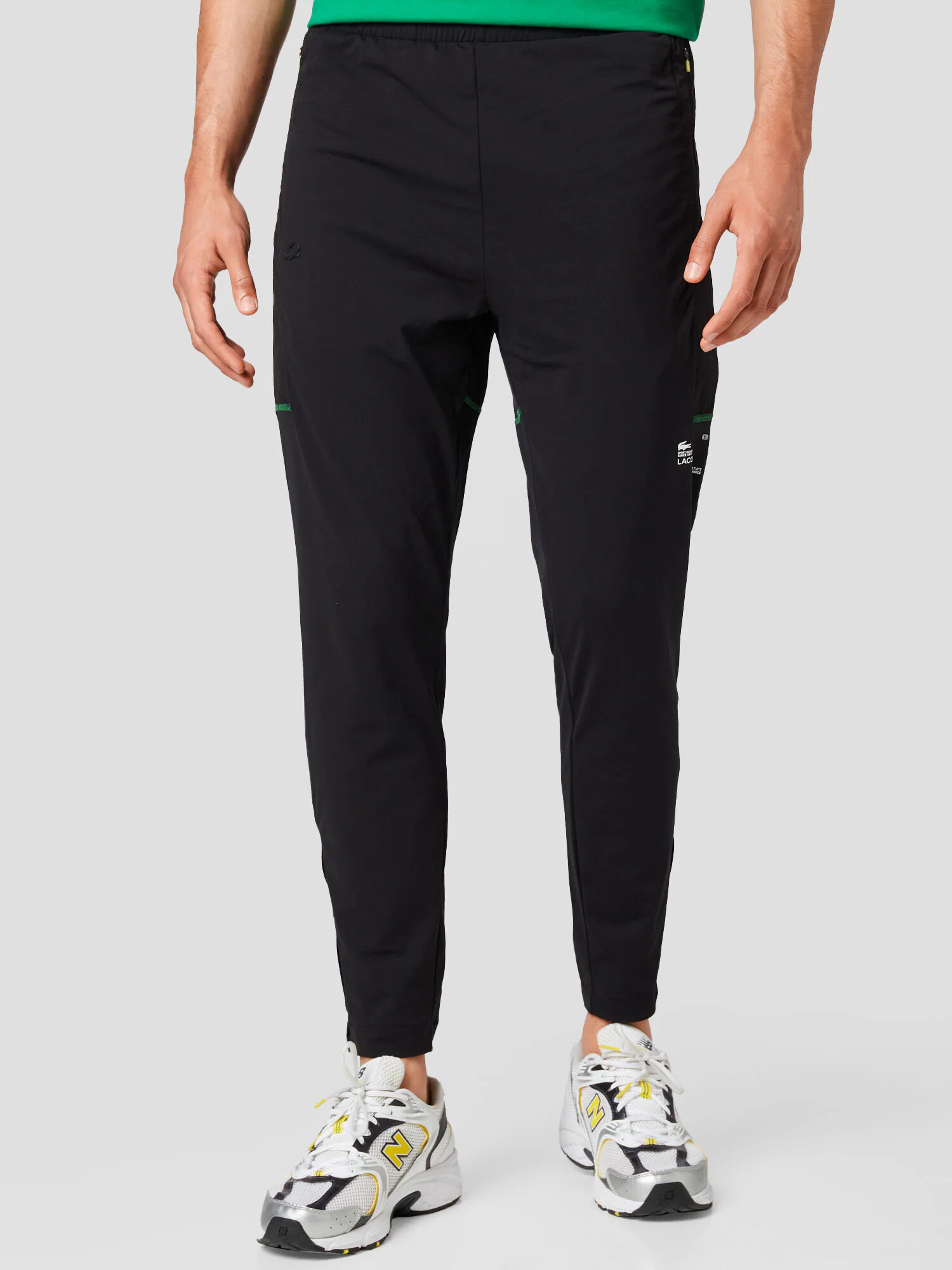 Lacoste Sport Pantaloni sport negru / alb - Pled.ro