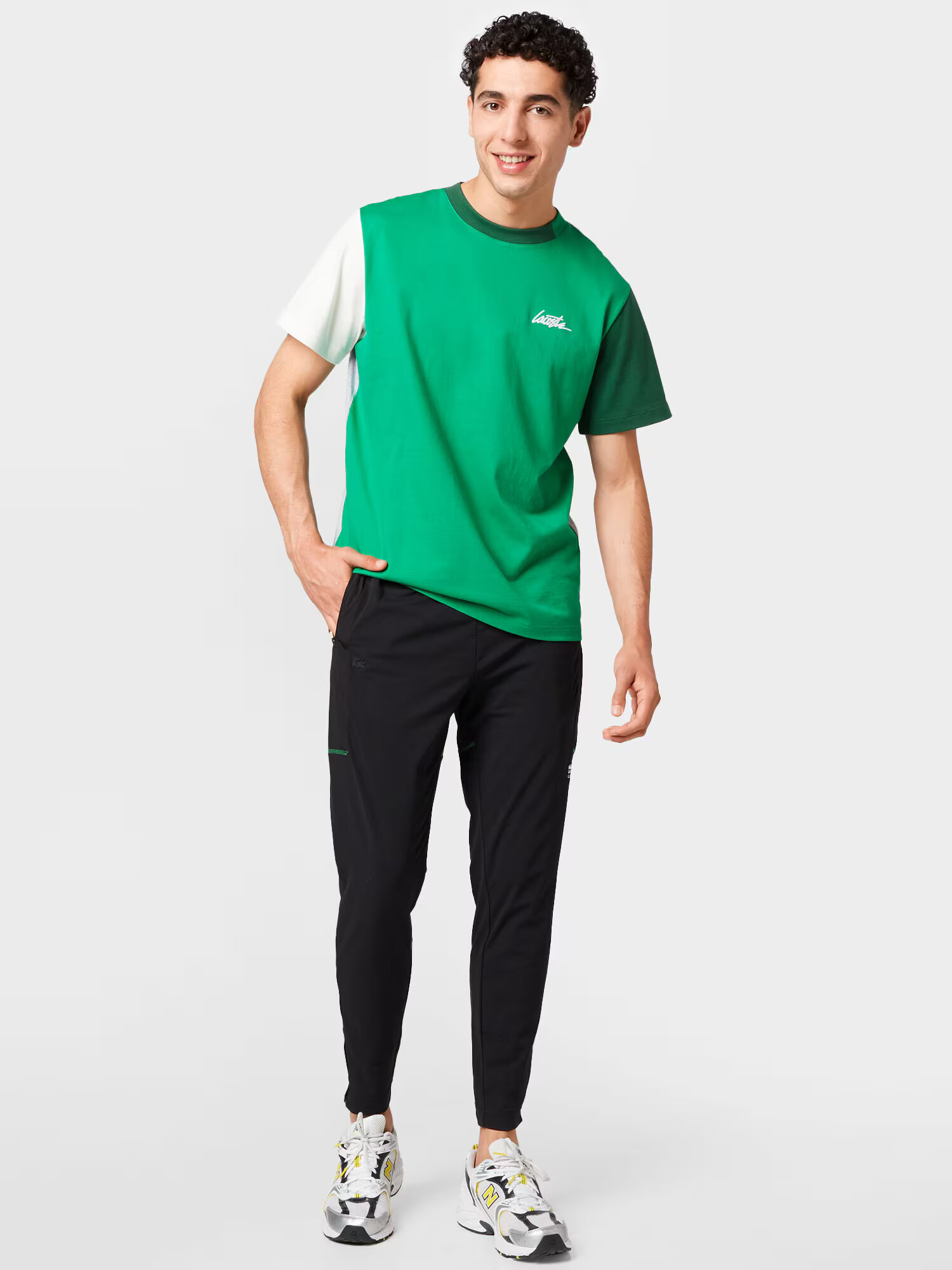 Lacoste Sport Pantaloni sport negru / alb - Pled.ro