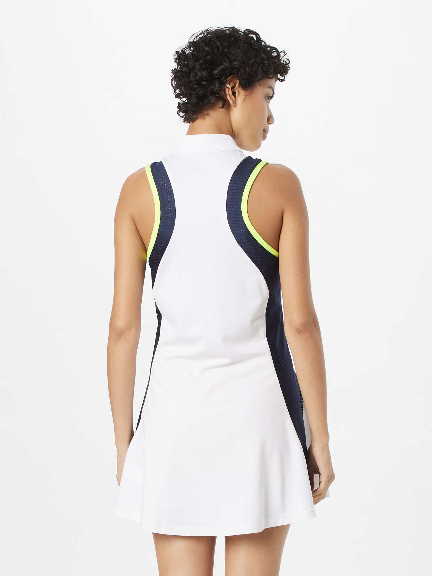 Lacoste Sport Rochie sport bej / albastru noapte / verde neon / alb - Pled.ro