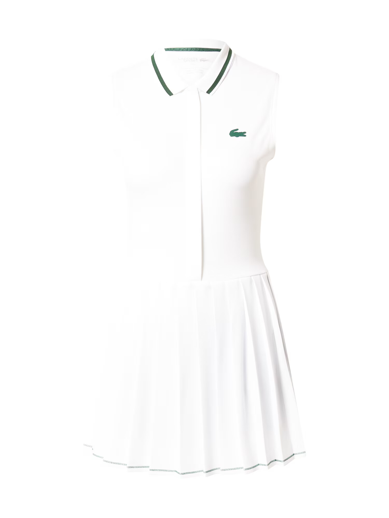 Lacoste Sport Rochie sport verde / alb - Pled.ro