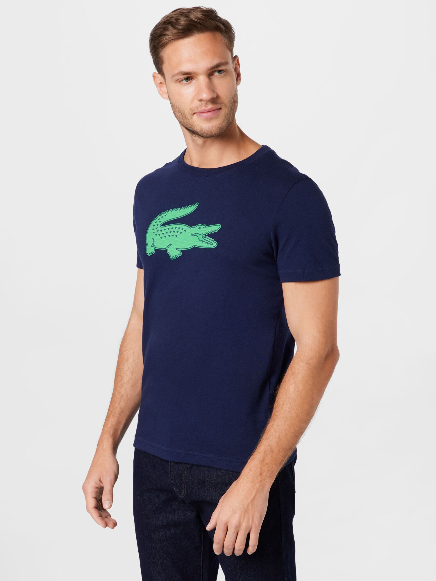 Lacoste Sport Tricou bleumarin / verde iarbă - Pled.ro