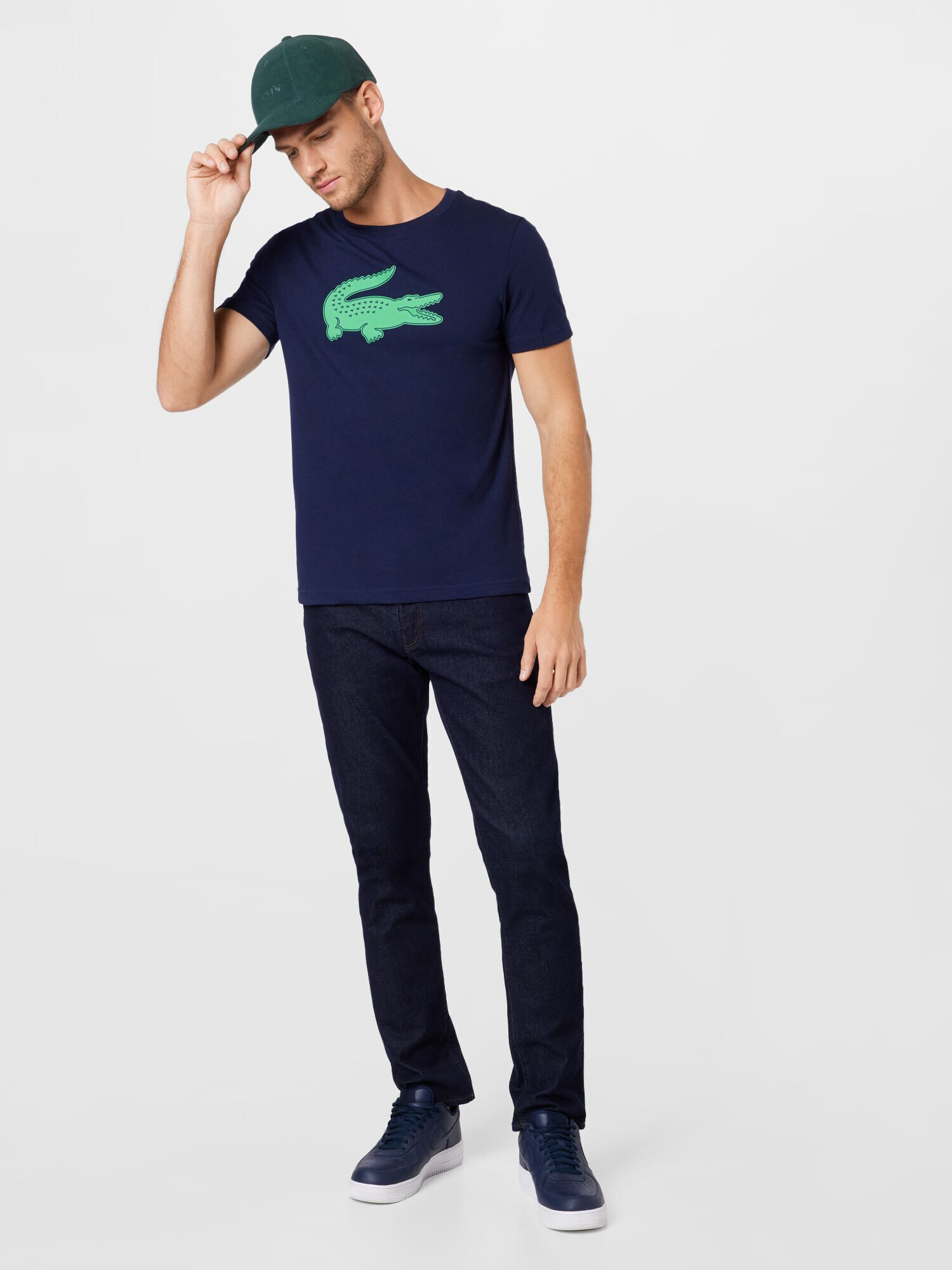 Lacoste Sport Tricou bleumarin / verde iarbă - Pled.ro