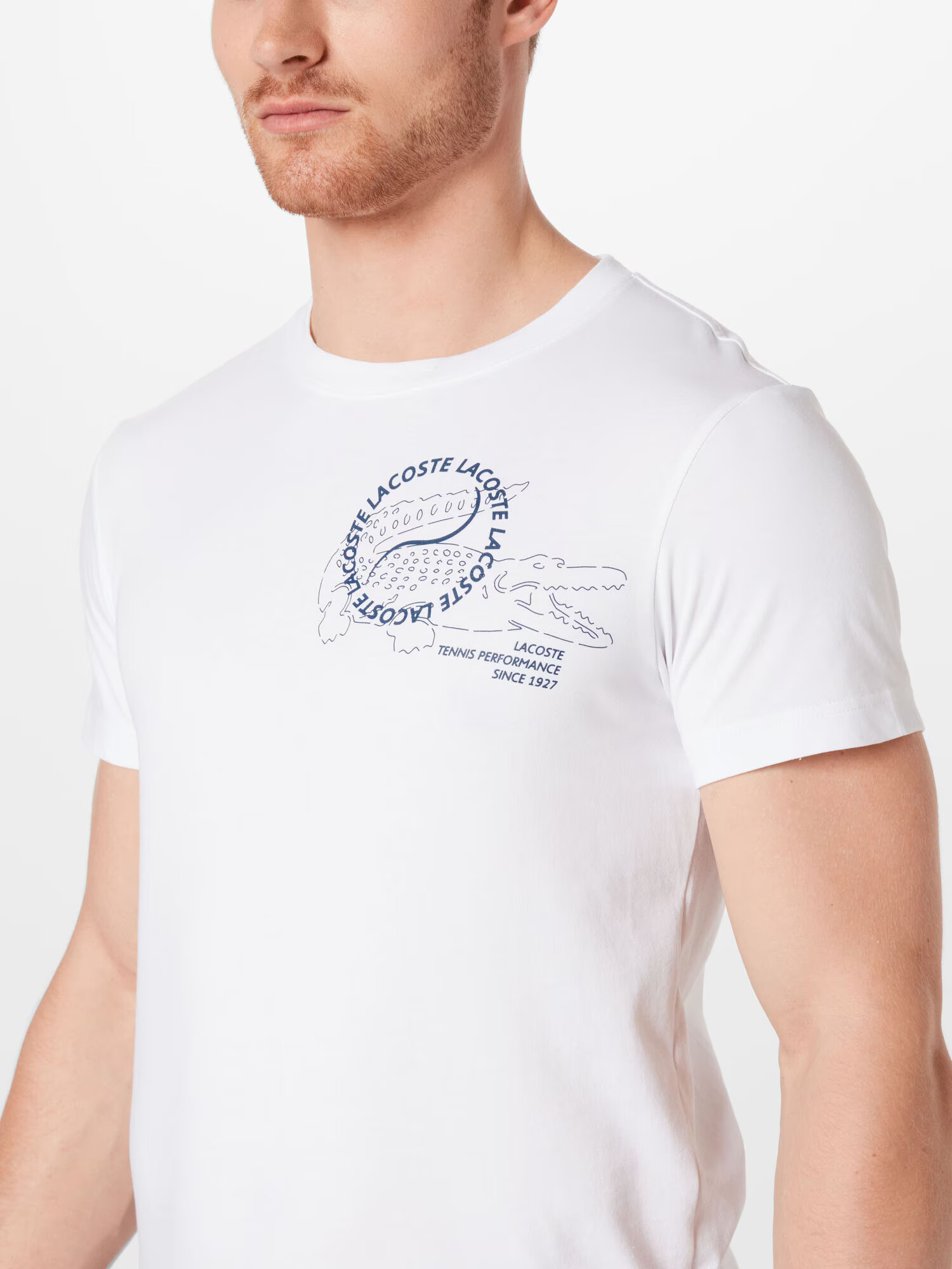 Lacoste Sport Tricou funcțional albastru marin / alb - Pled.ro