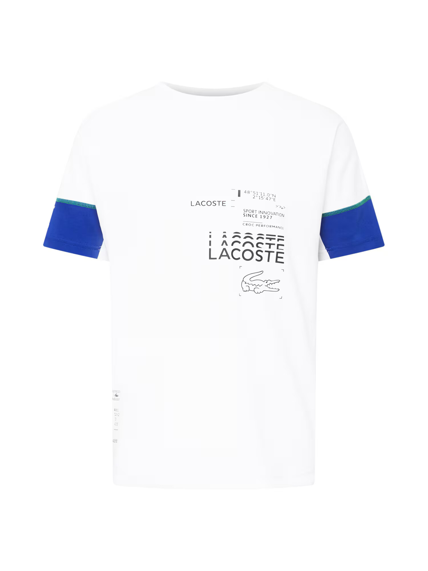 Lacoste Sport Tricou funcțional albastru / negru / alb - Pled.ro