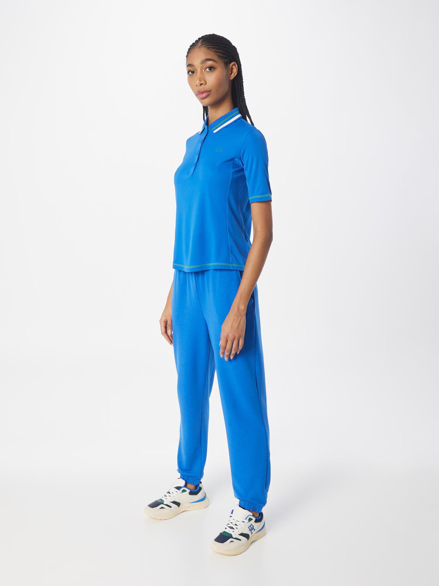 Lacoste Sport Tricou funcțional albastru regal / alb - Pled.ro