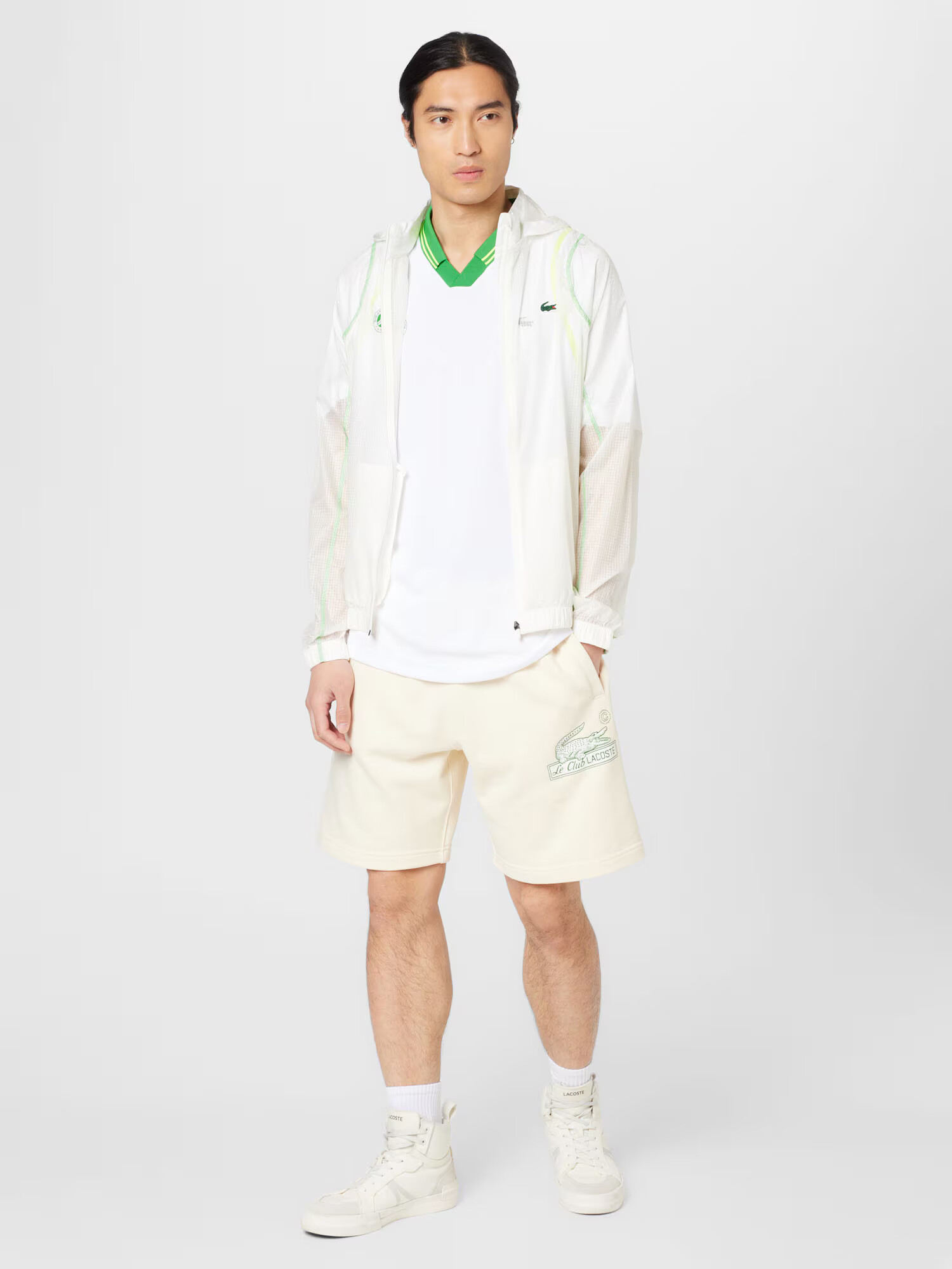 Lacoste Sport Tricou funcțional verde / verde deschis / alb - Pled.ro