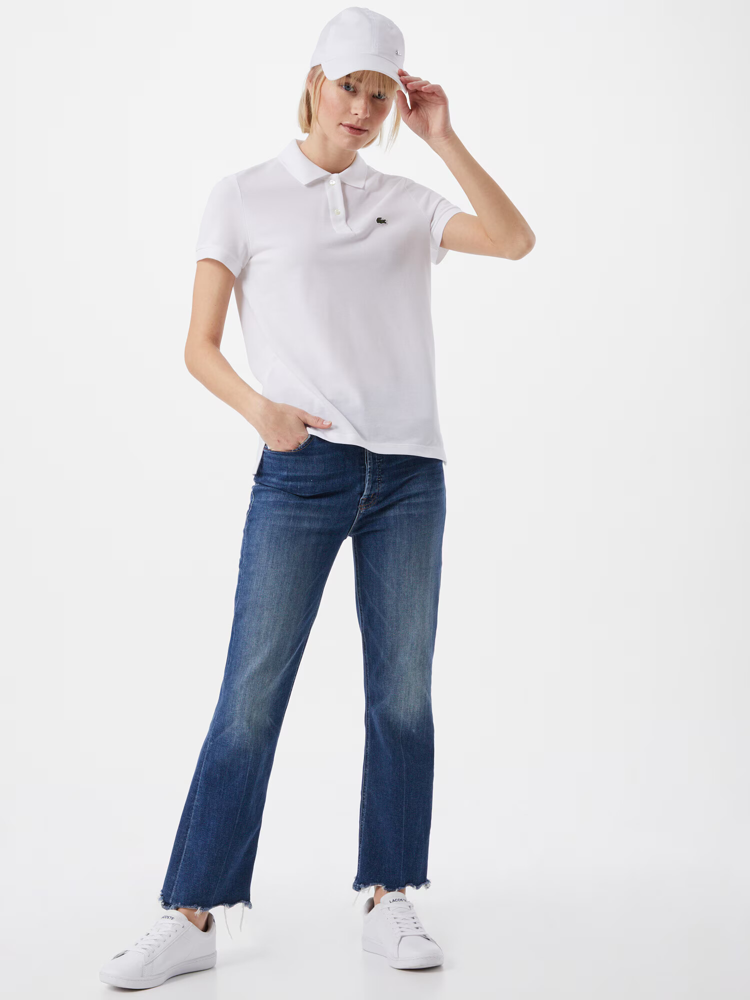 LACOSTE Tricou alb - Pled.ro