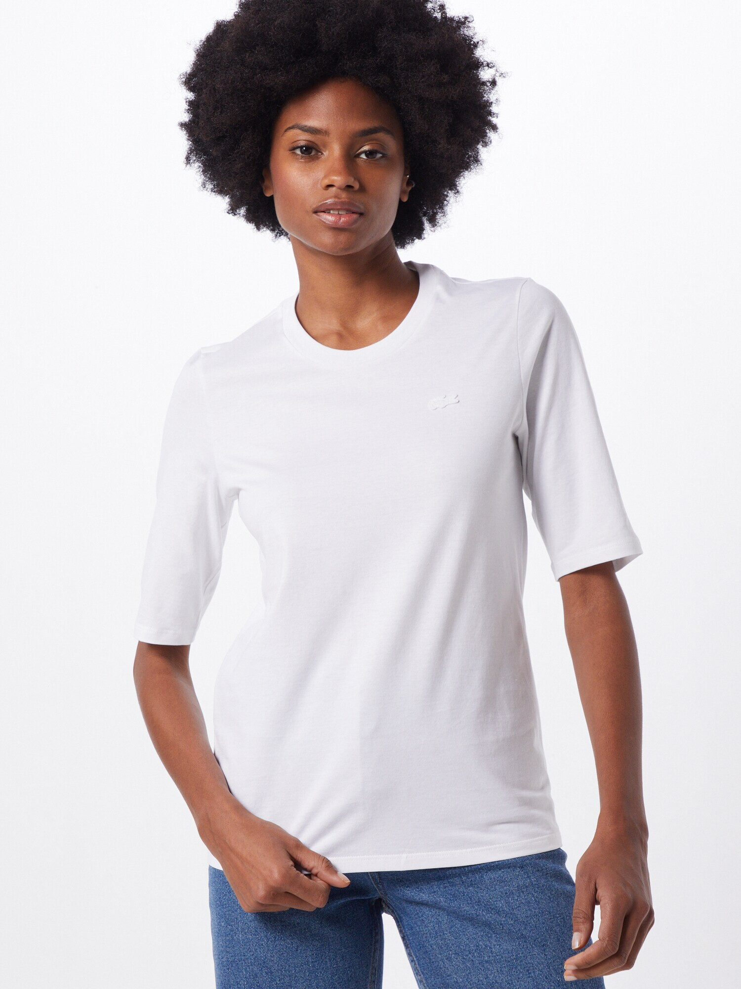 LACOSTE Tricou alb - Pled.ro