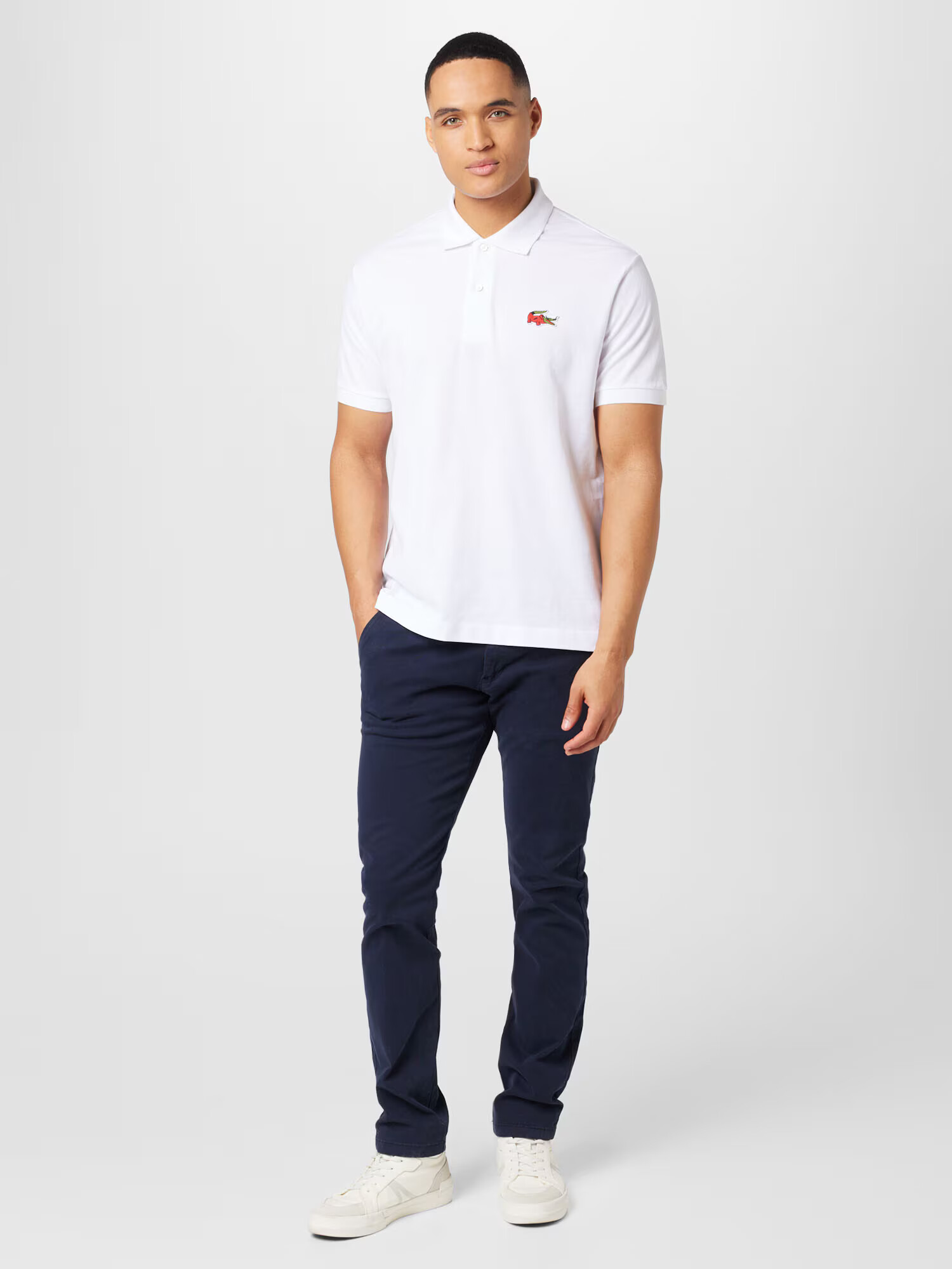 LACOSTE Tricou alb - Pled.ro