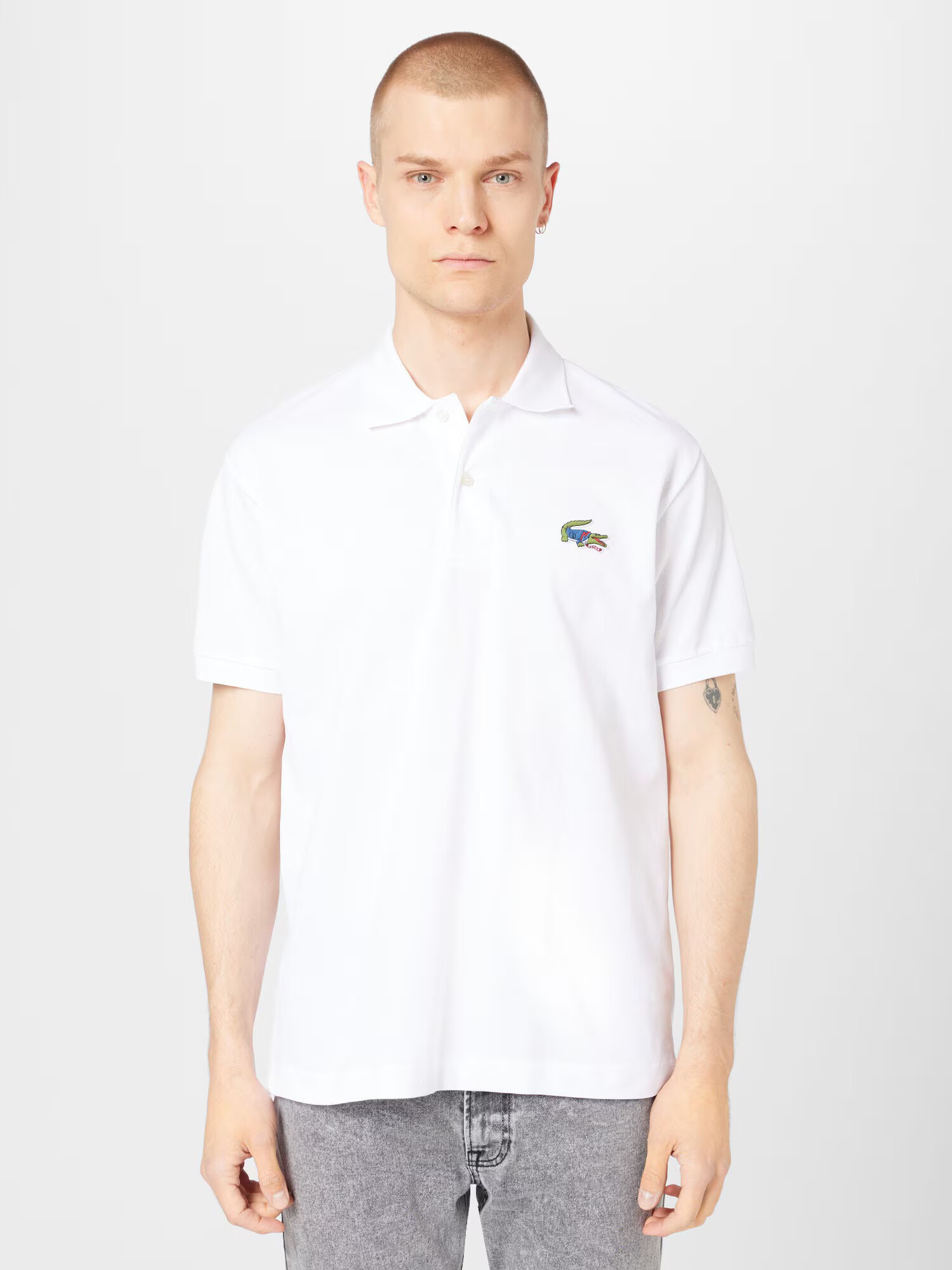 LACOSTE Tricou alb - Pled.ro