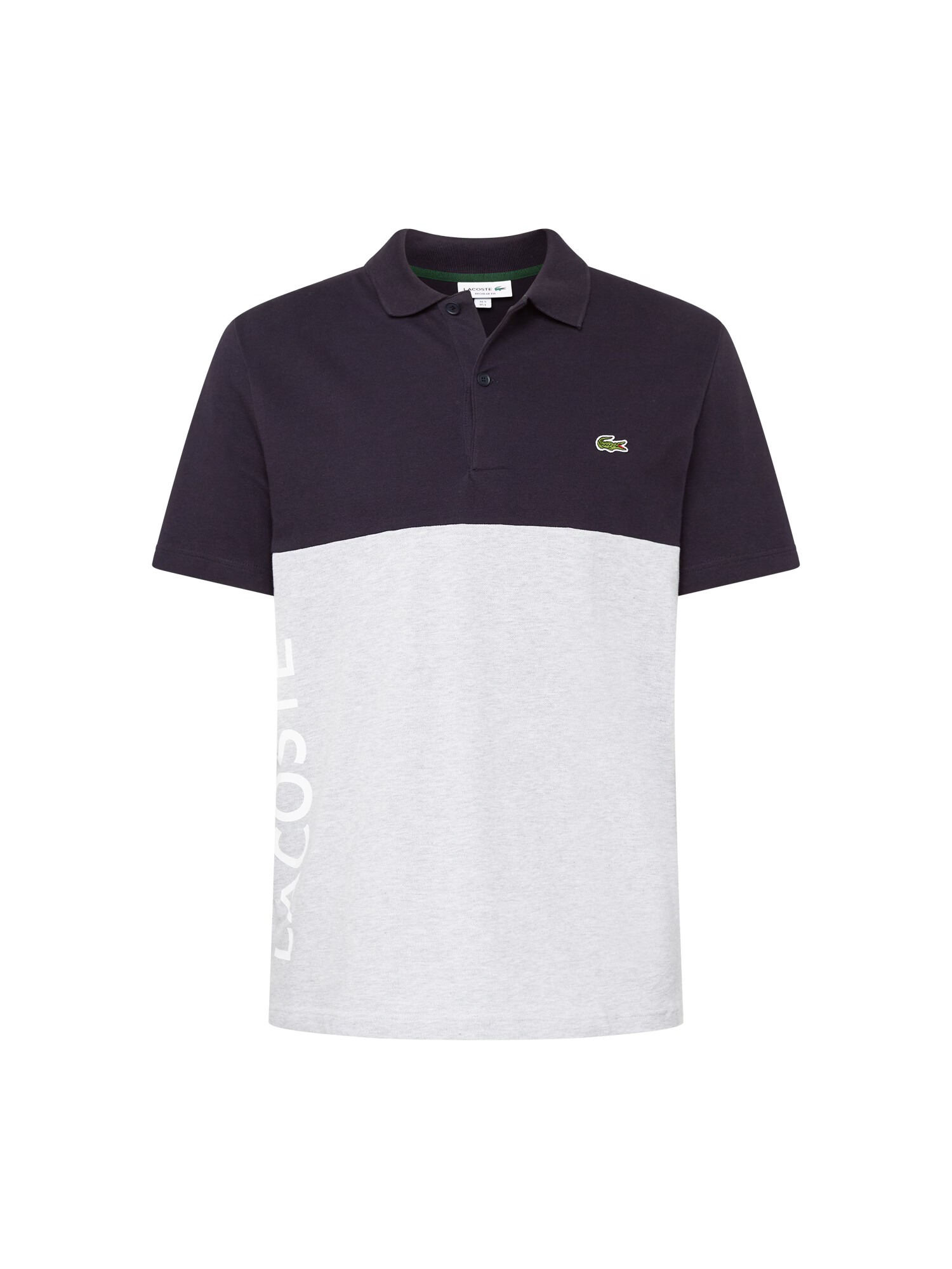 LACOSTE Tricou albastru marin / gri amestecat - Pled.ro