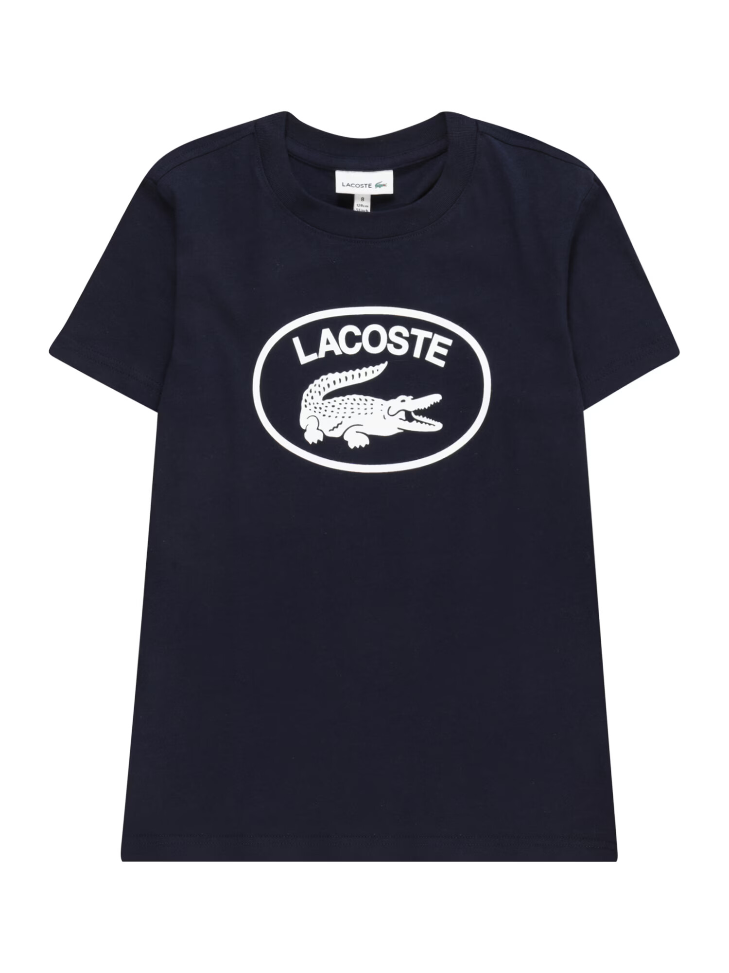 LACOSTE Tricou bleumarin / alb - Pled.ro