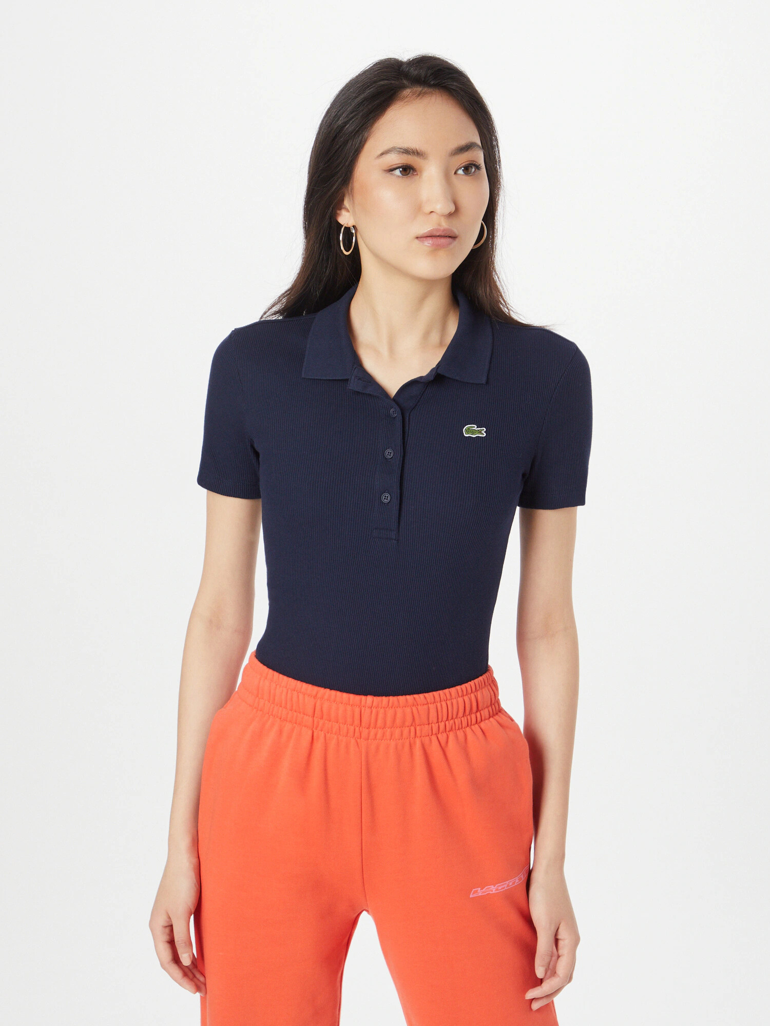 LACOSTE Tricou bleumarin / verde / roșu / alb - Pled.ro