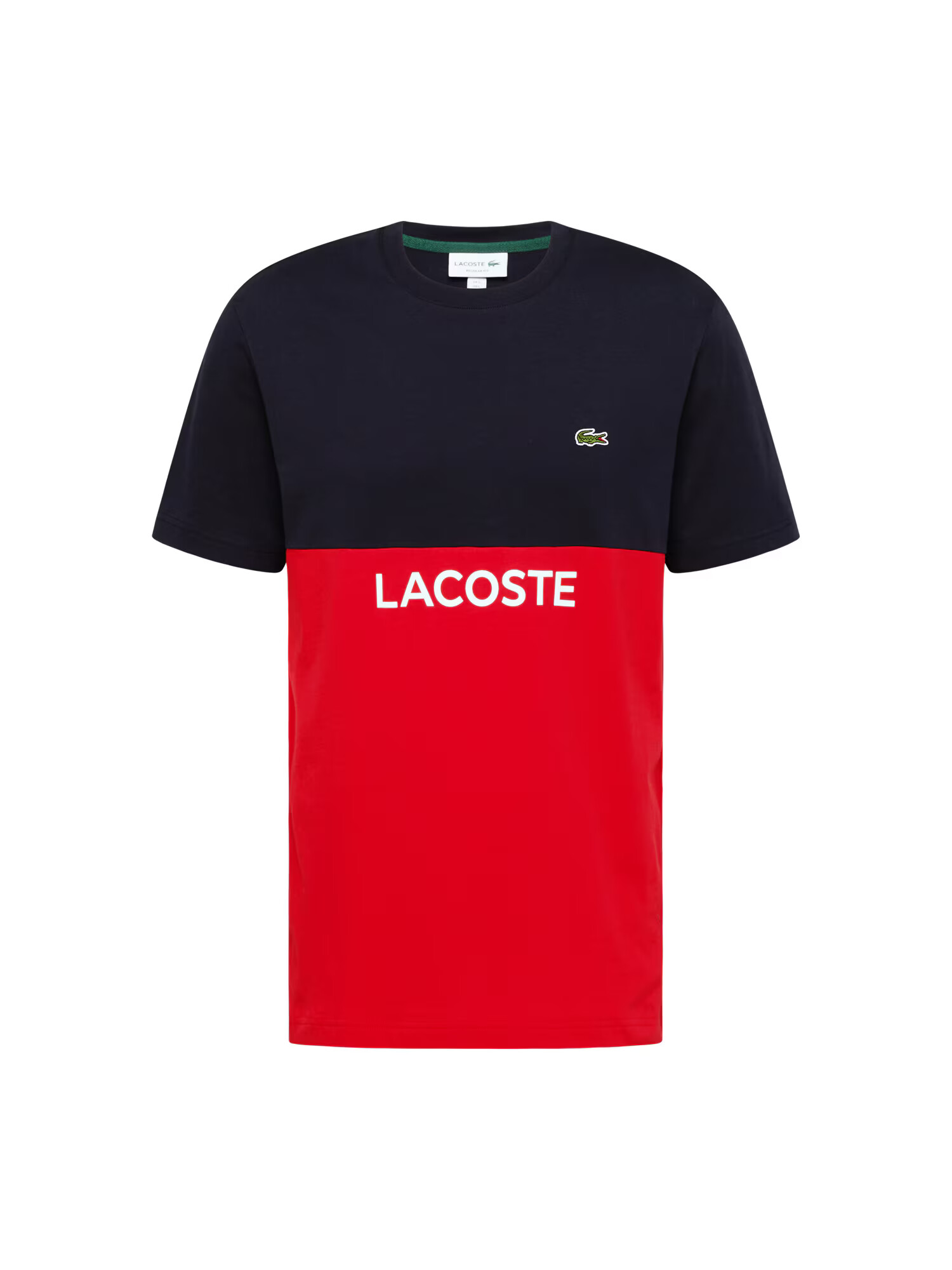 LACOSTE Tricou albastru noapte / verde / roșu / alb - Pled.ro