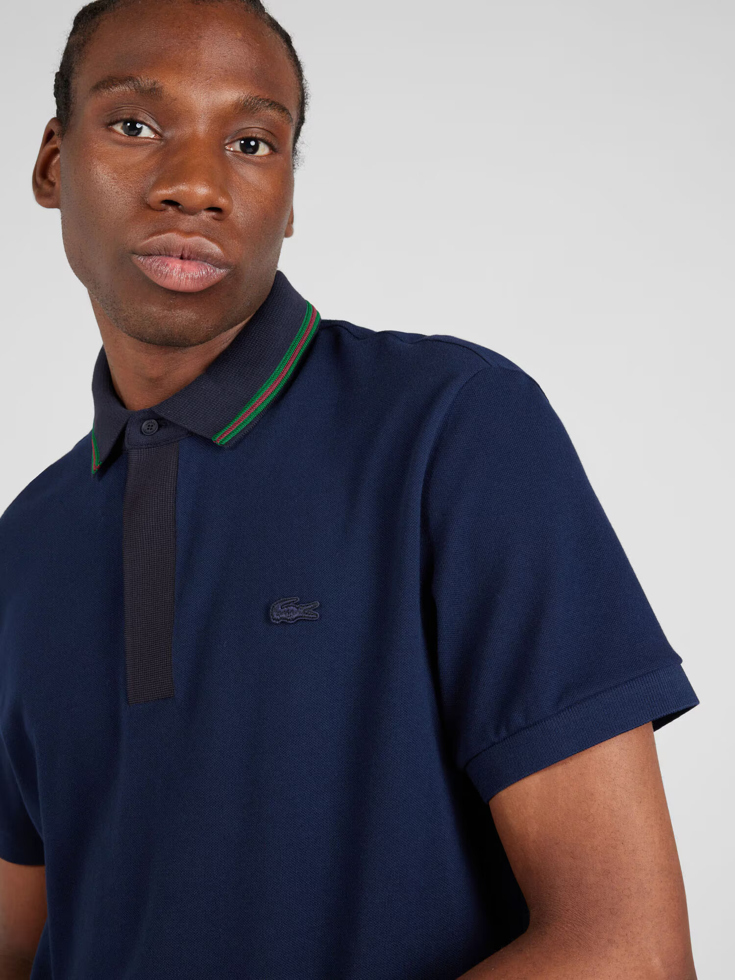 LACOSTE Tricou bleumarin / verde / roșu / negru - Pled.ro