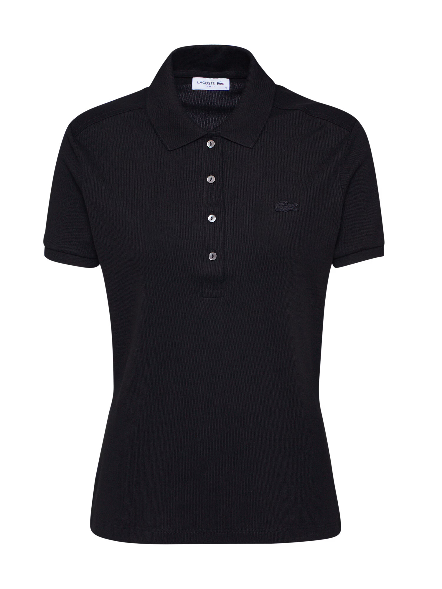 LACOSTE Tricou 'Chemise' negru - Pled.ro