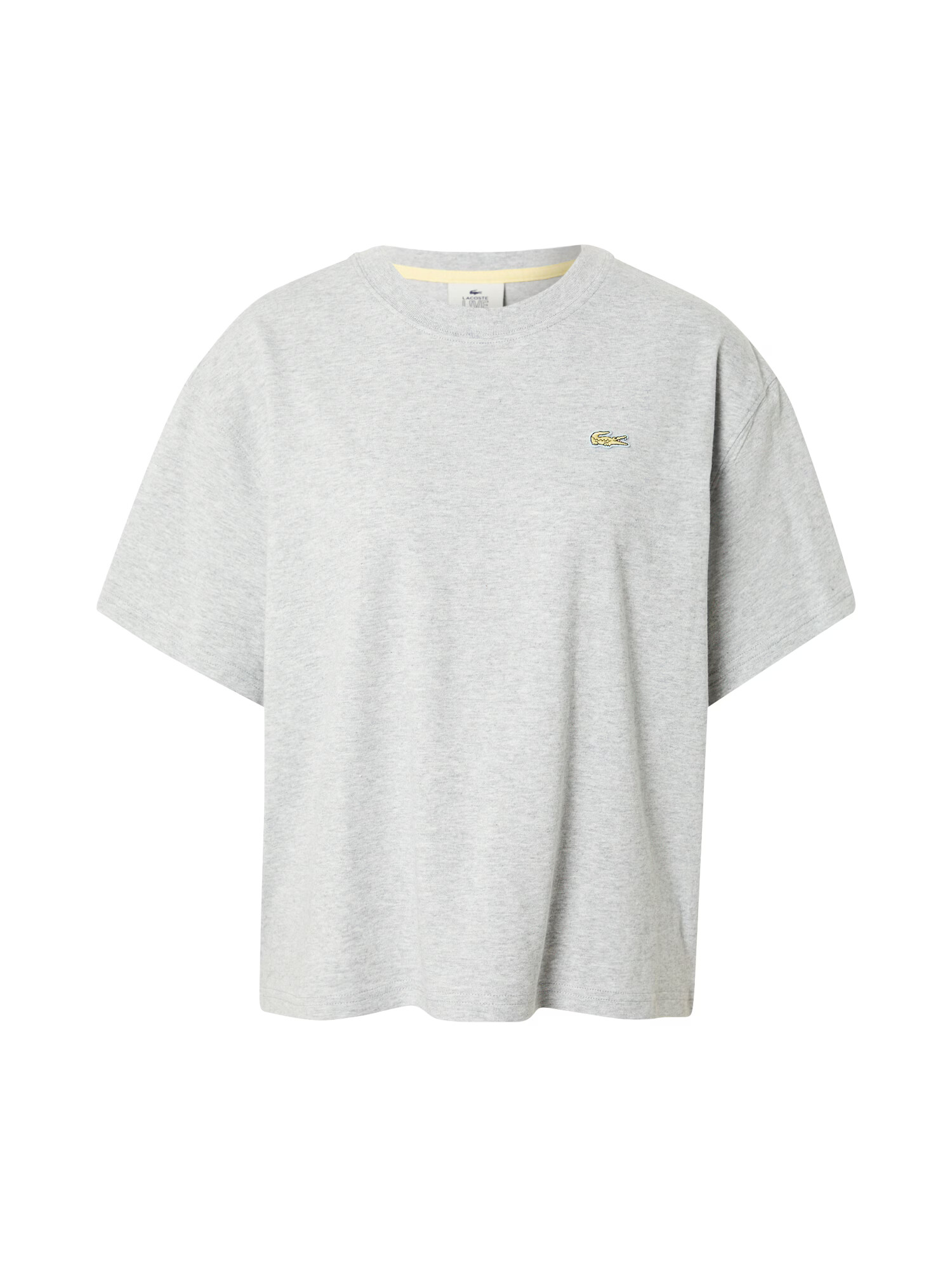 LACOSTE Tricou galben / gri deschis - Pled.ro