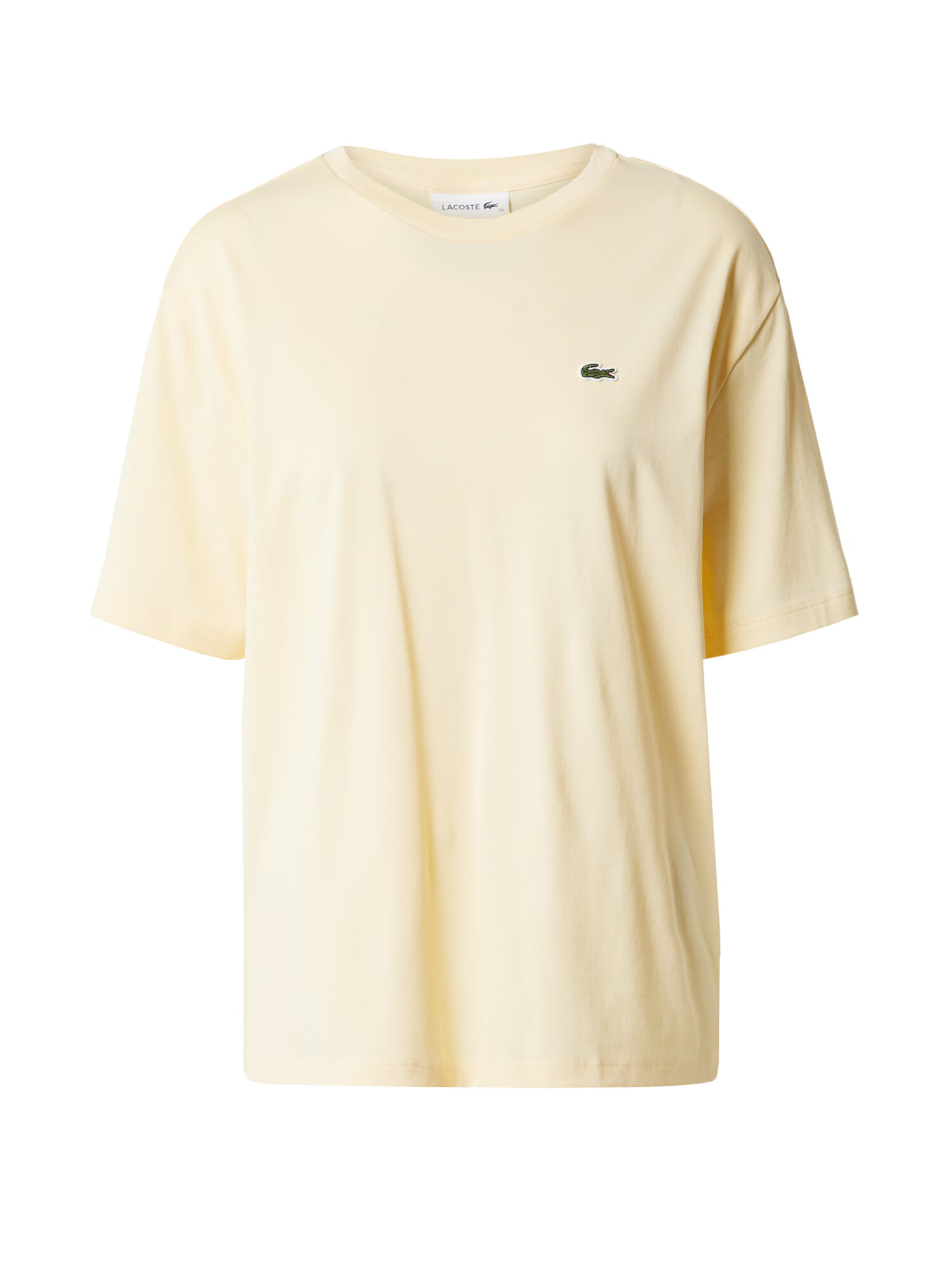 LACOSTE Tricou galben pastel / verde deschis / roși aprins / negru - Pled.ro