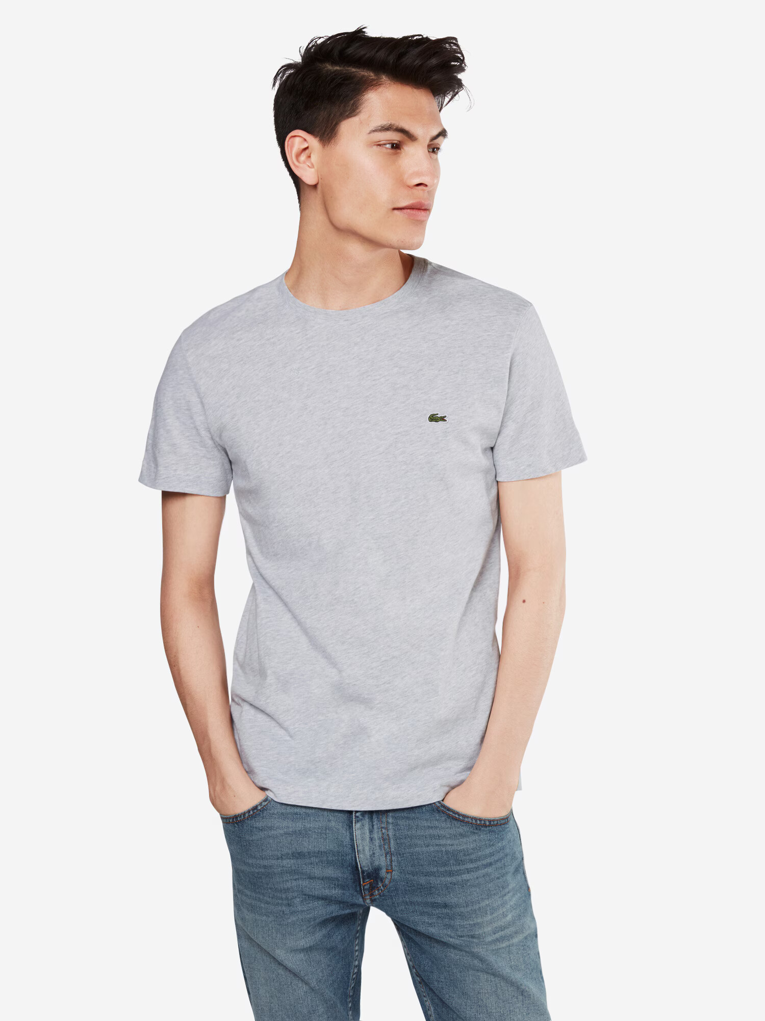 LACOSTE Tricou gri deschis - Pled.ro