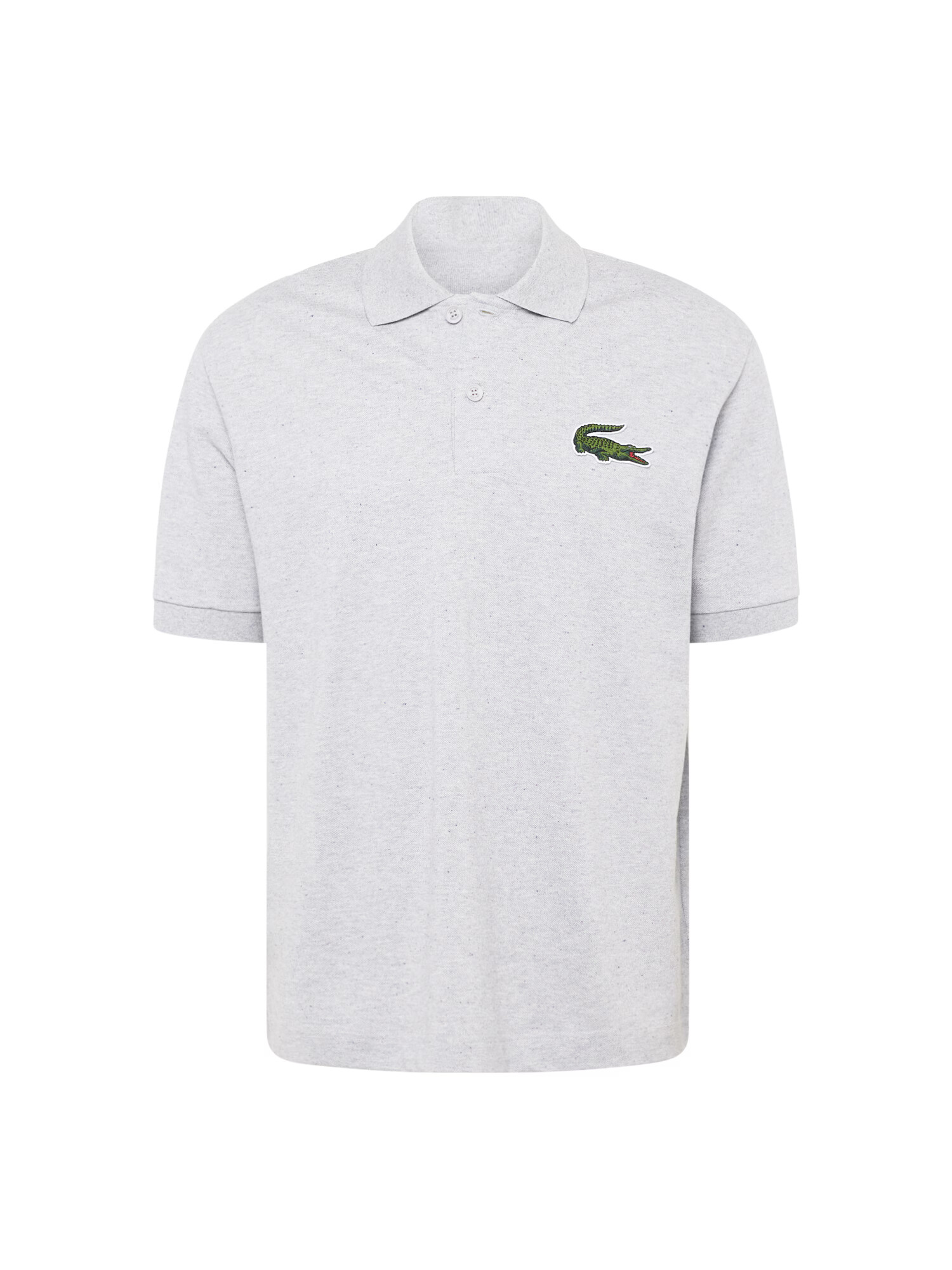 LACOSTE Tricou gri / verde / alb - Pled.ro