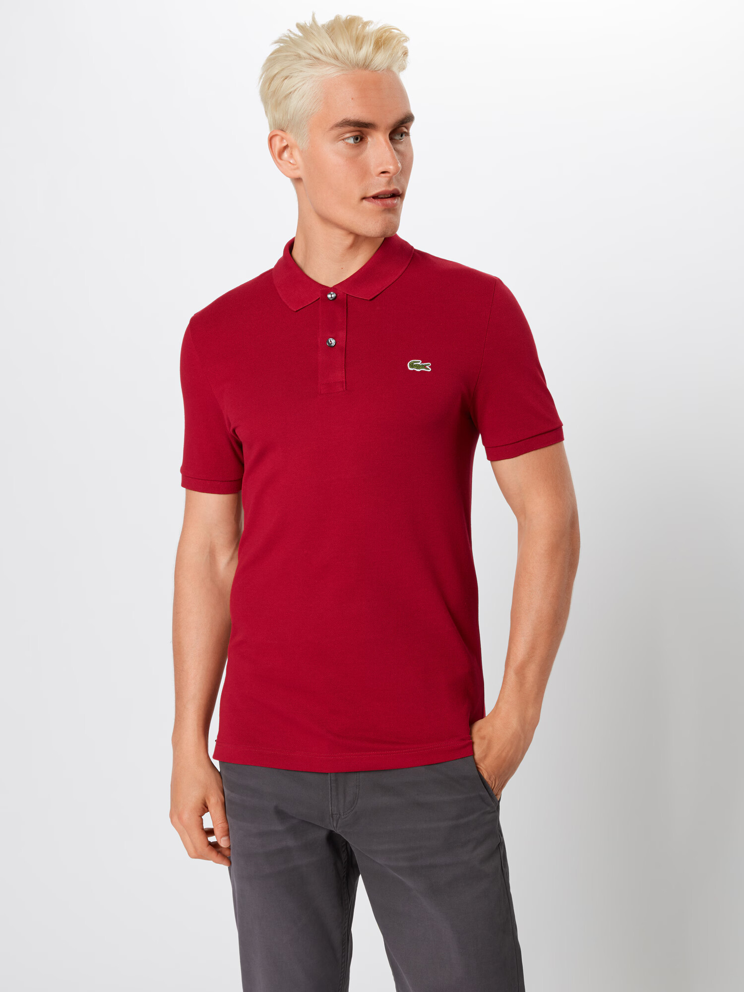 LACOSTE Tricou roșu bordeaux - Pled.ro