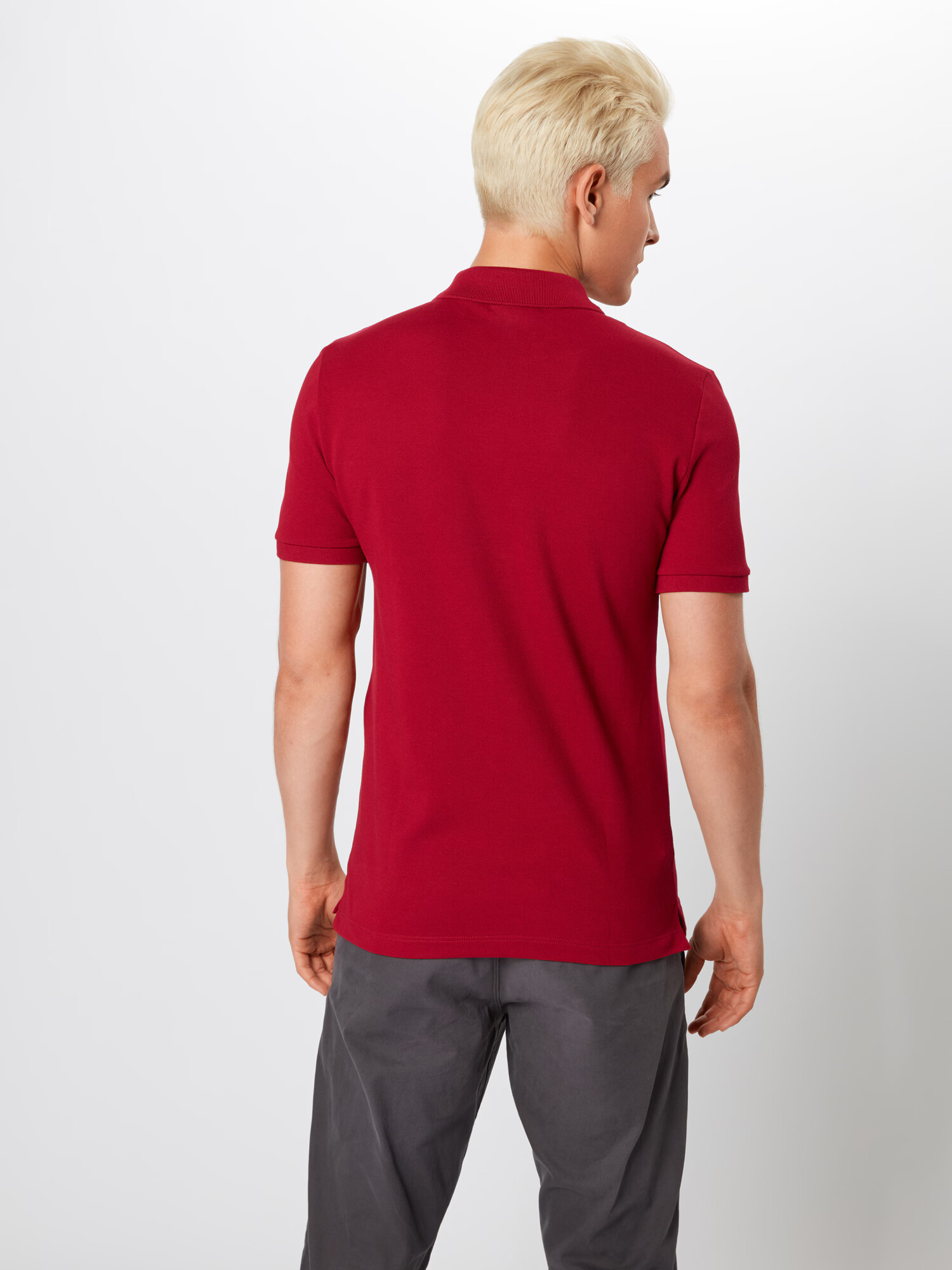 LACOSTE Tricou roșu bordeaux - Pled.ro